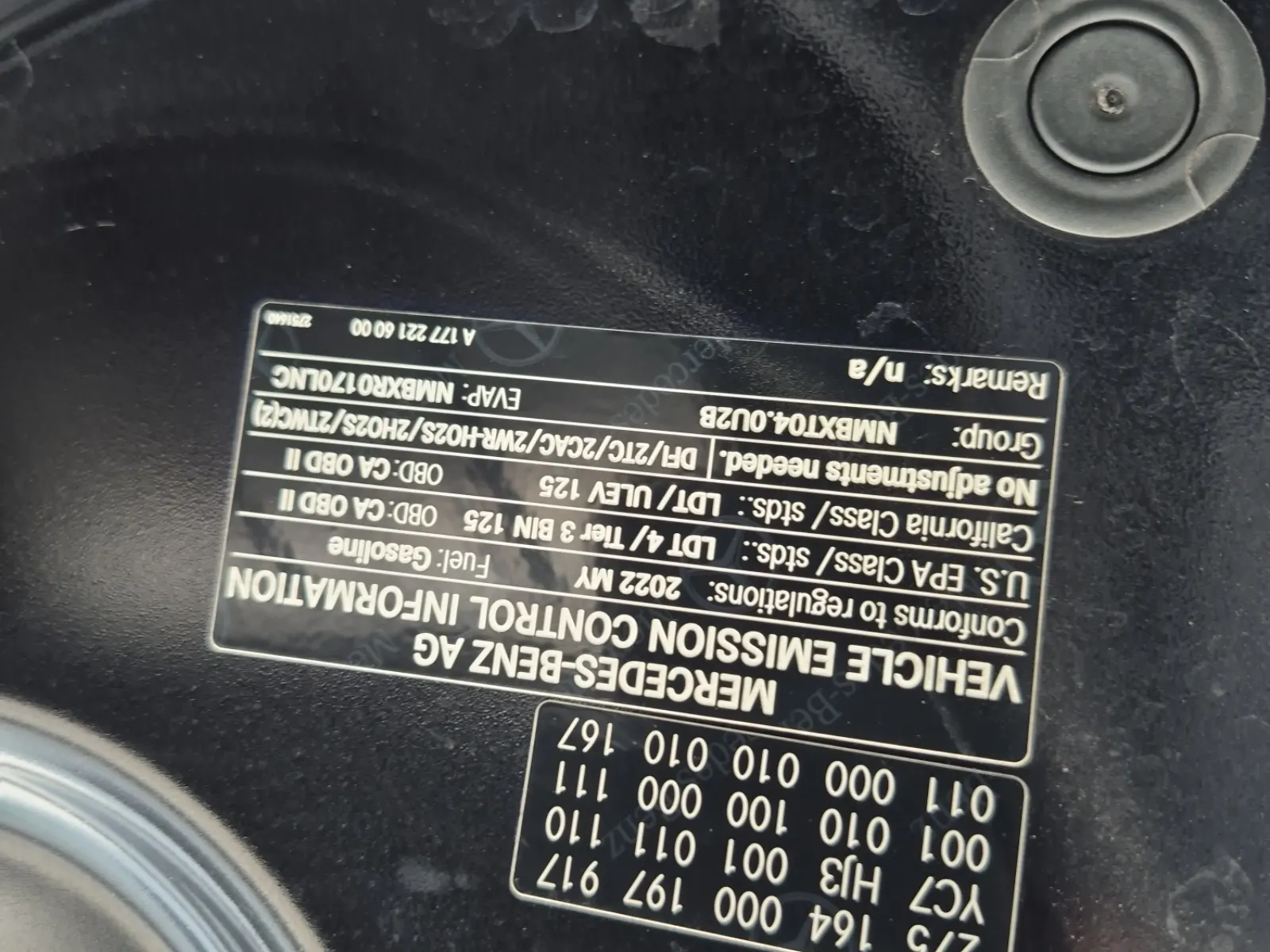 Emission Sticker Photo