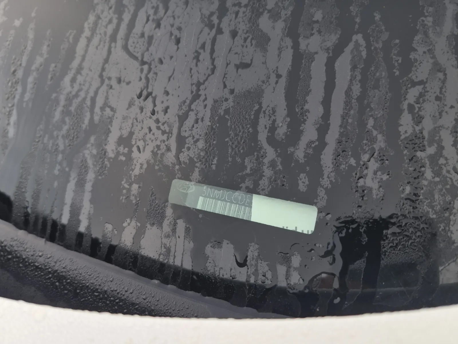 Dash VIN Plate Photo
