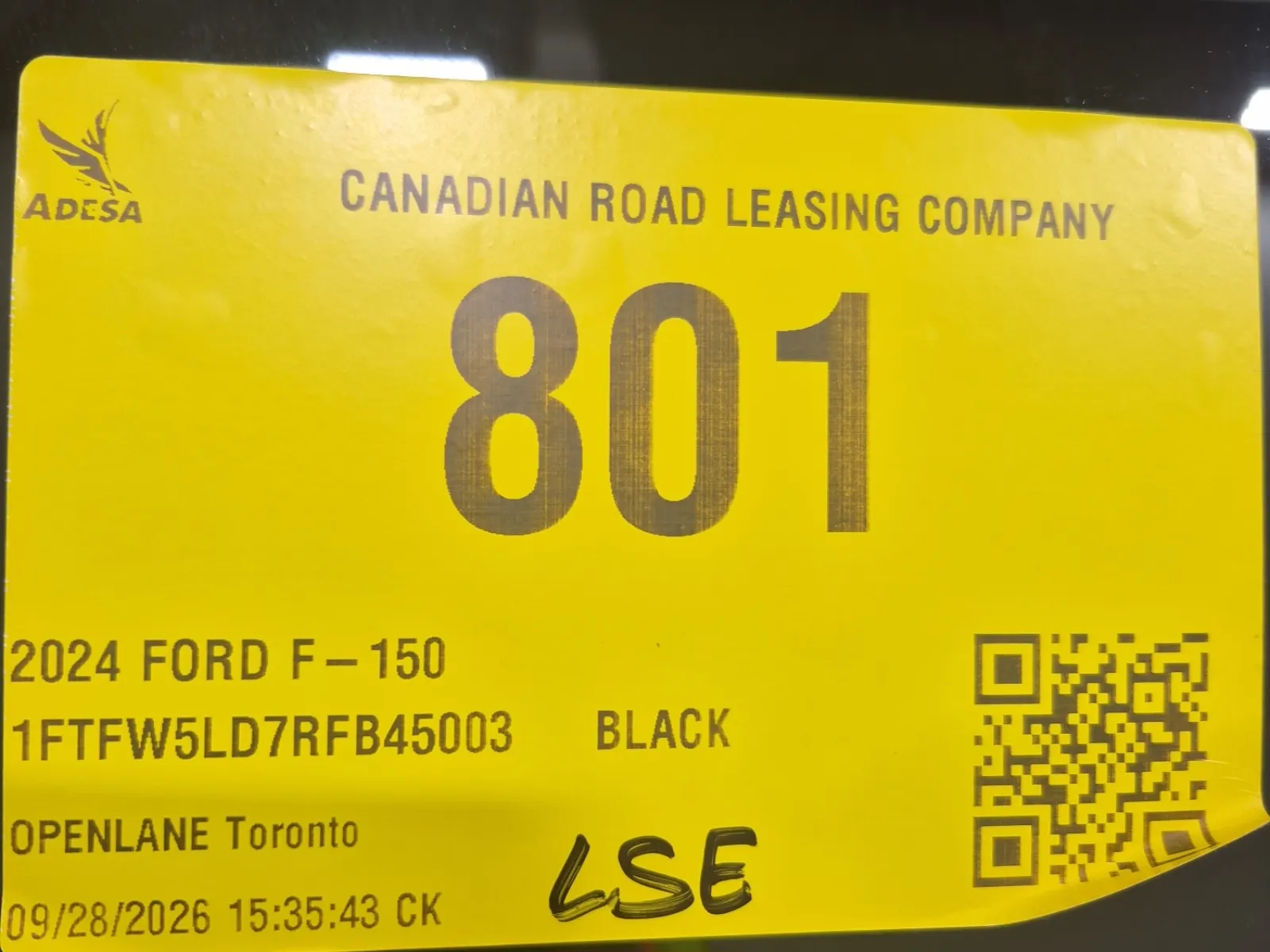Inventory Label Photo