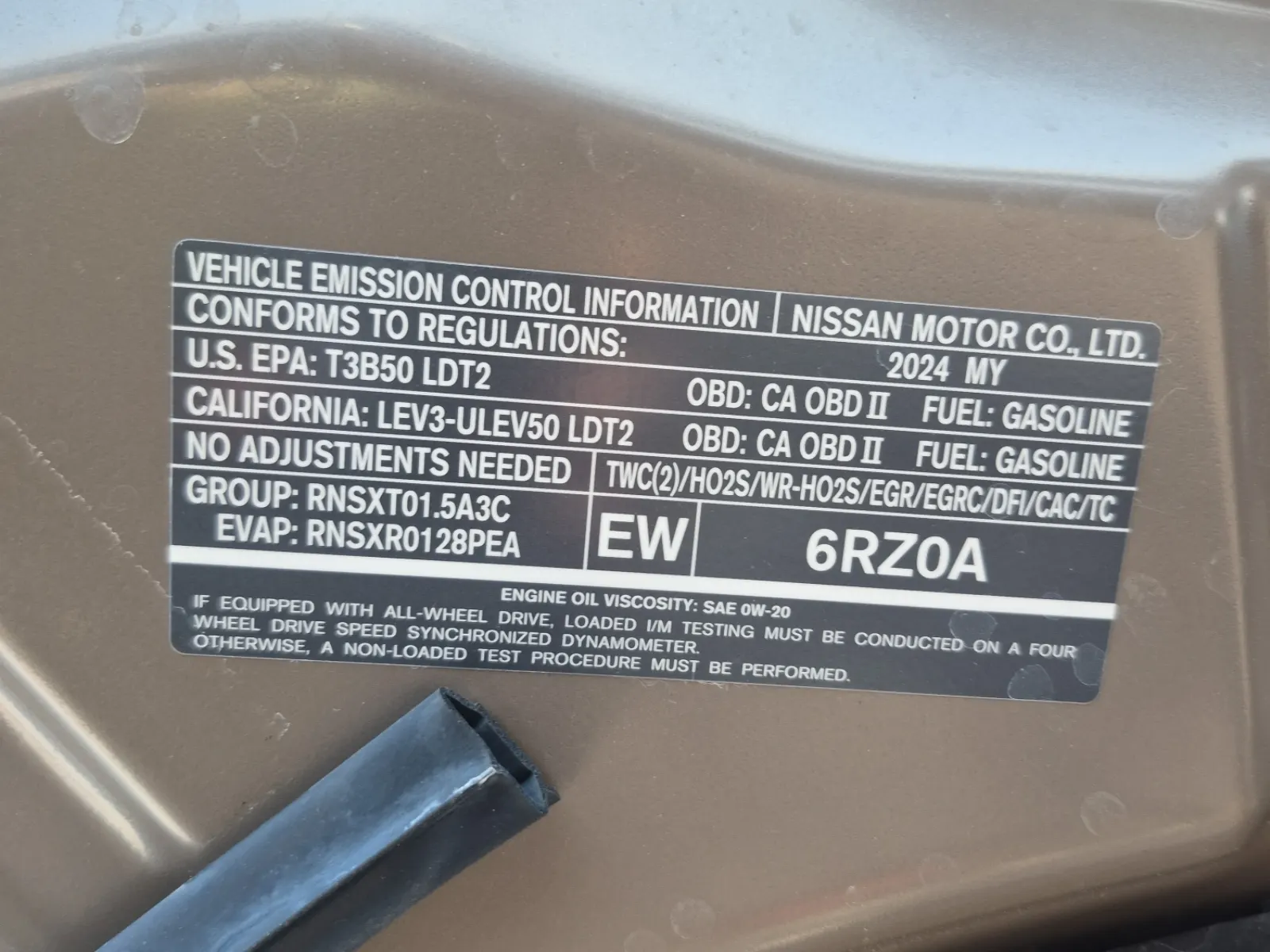 Emission Sticker Photo