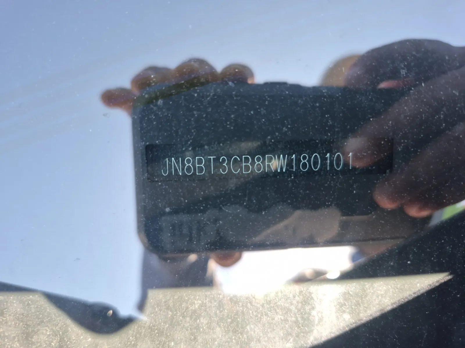 Dash VIN Plate Photo