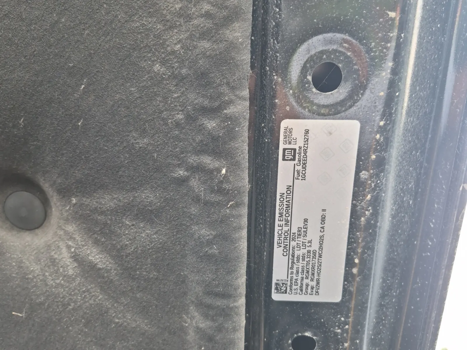 Emission Sticker Photo