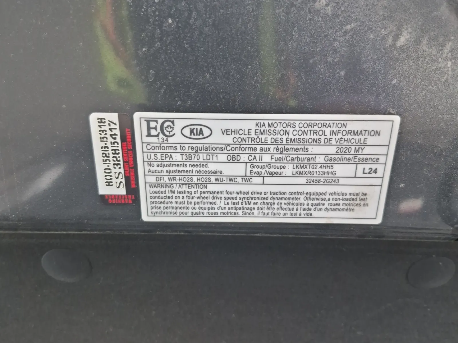 Emission Sticker Photo
