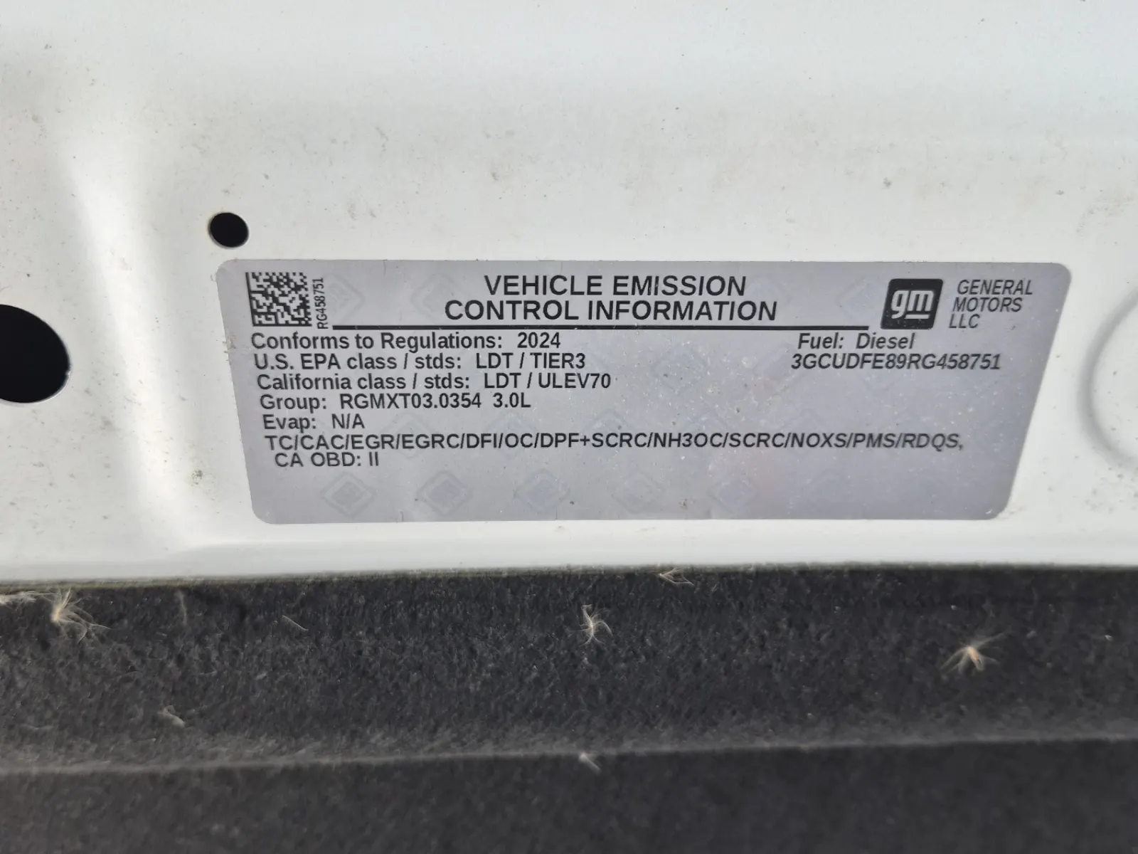 Emission Sticker Photo