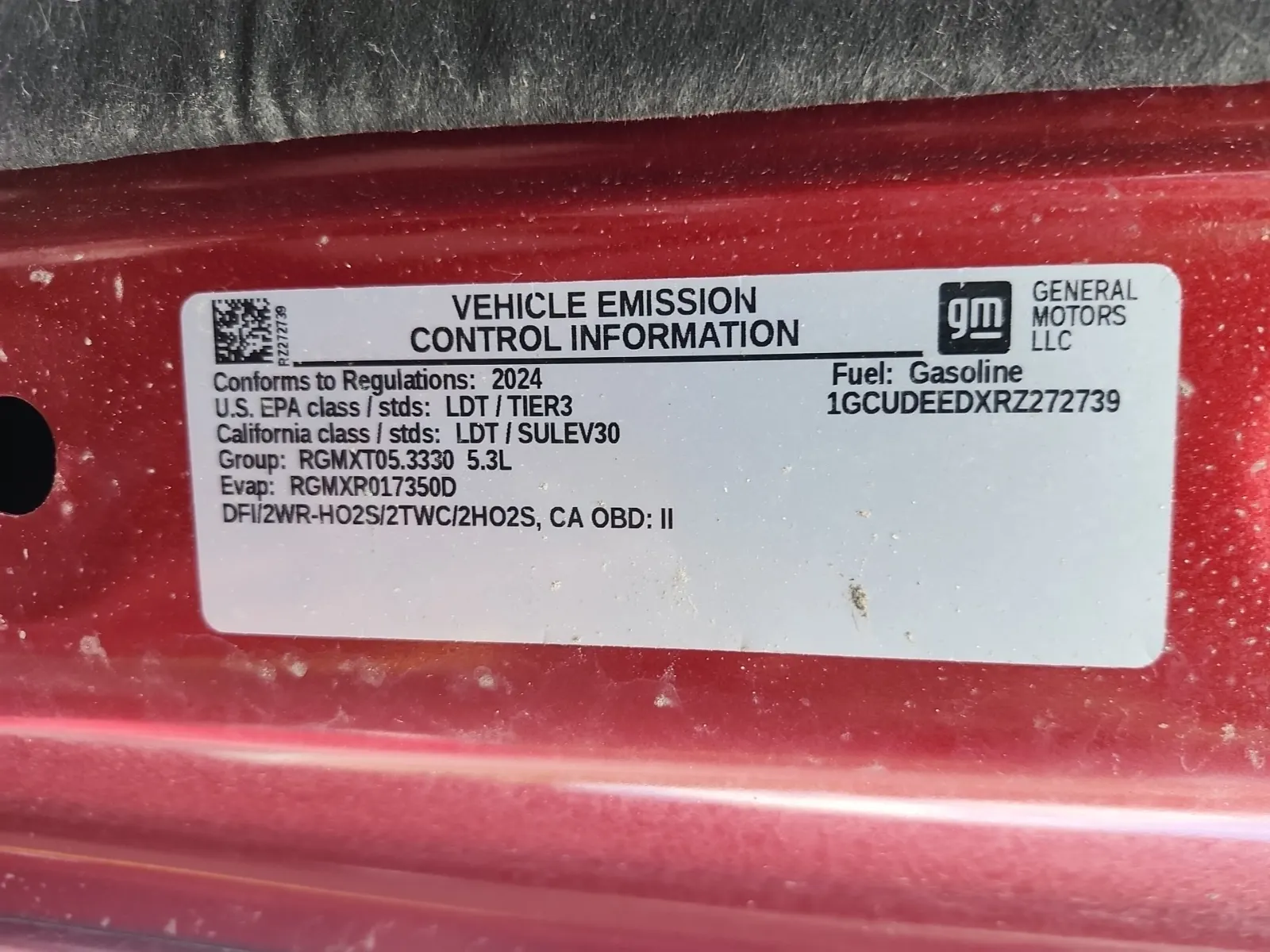 Emission Sticker Photo