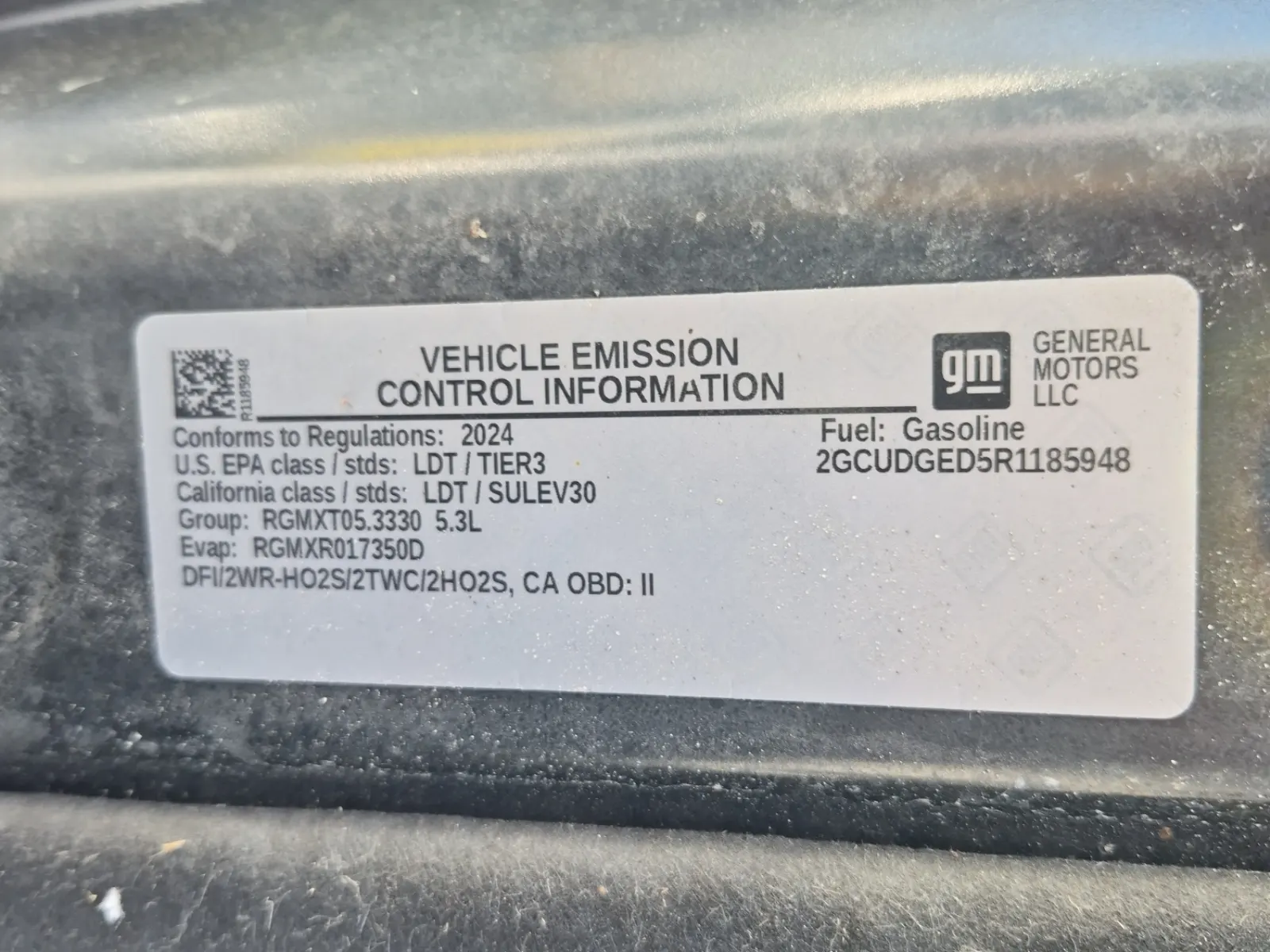 Emission Sticker Photo