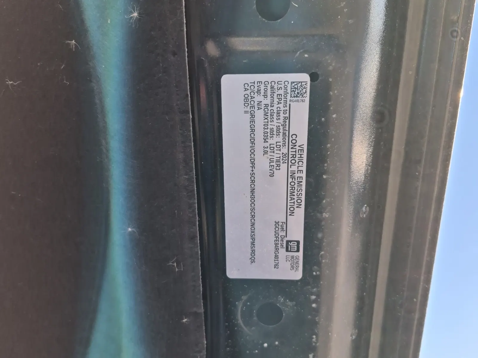 Emission Sticker Photo