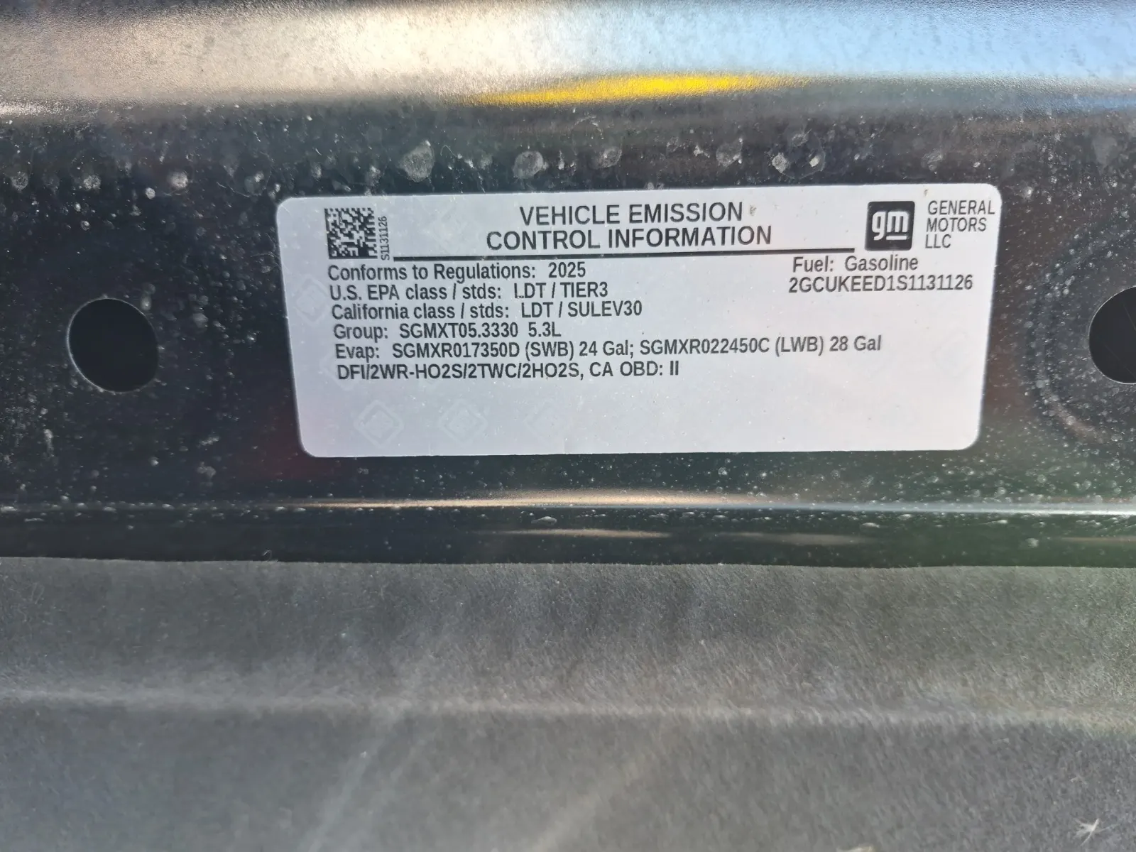 Emission Sticker Photo