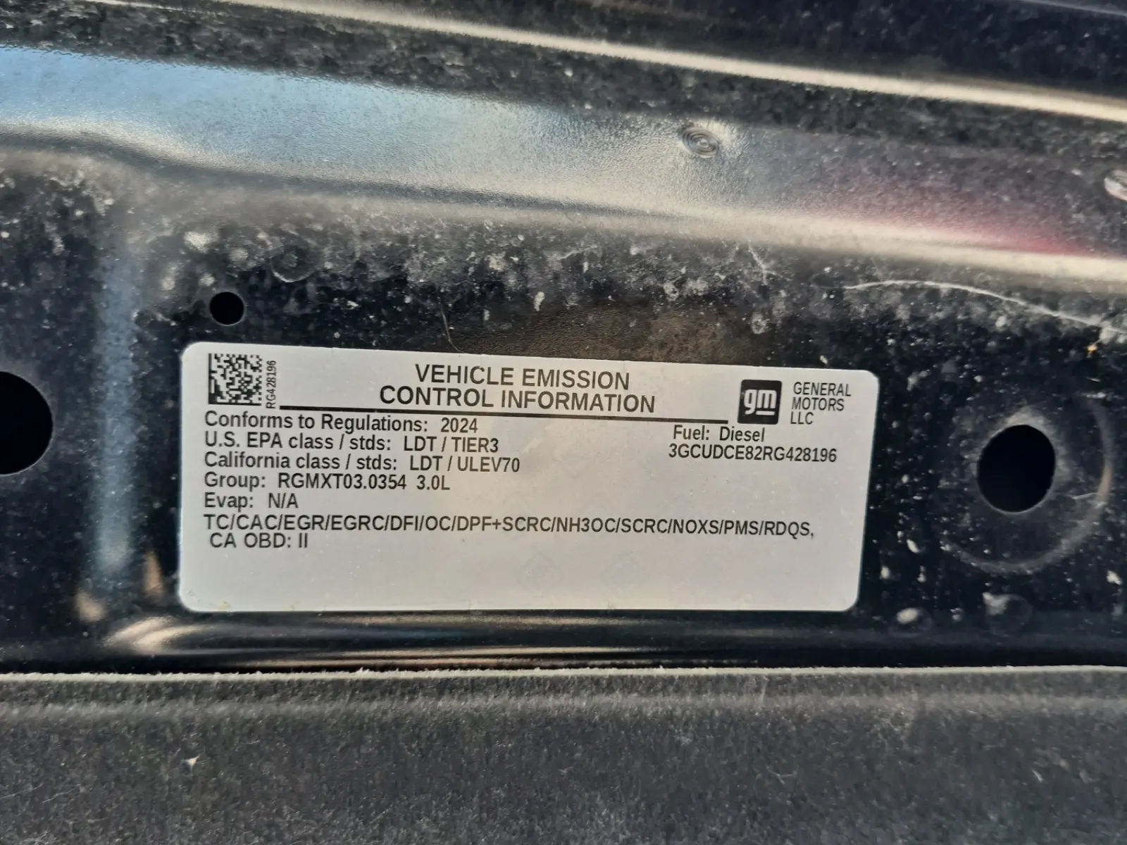 Emission Sticker Photo