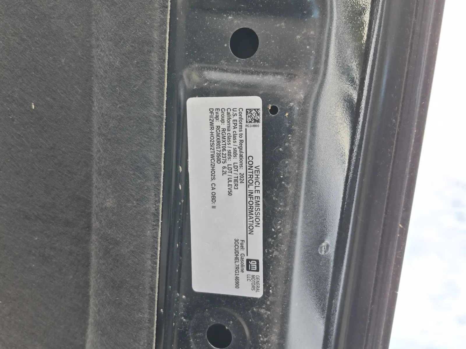 Emission Sticker Photo