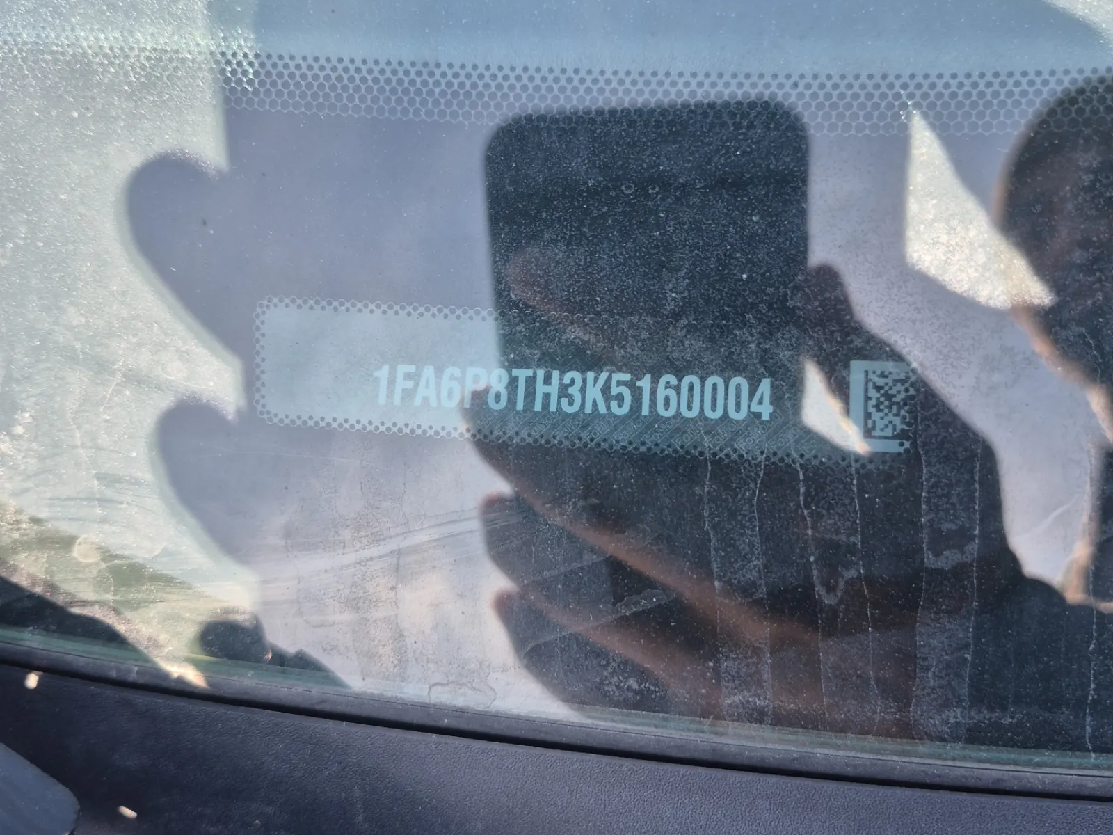 Dash VIN Plate Photo