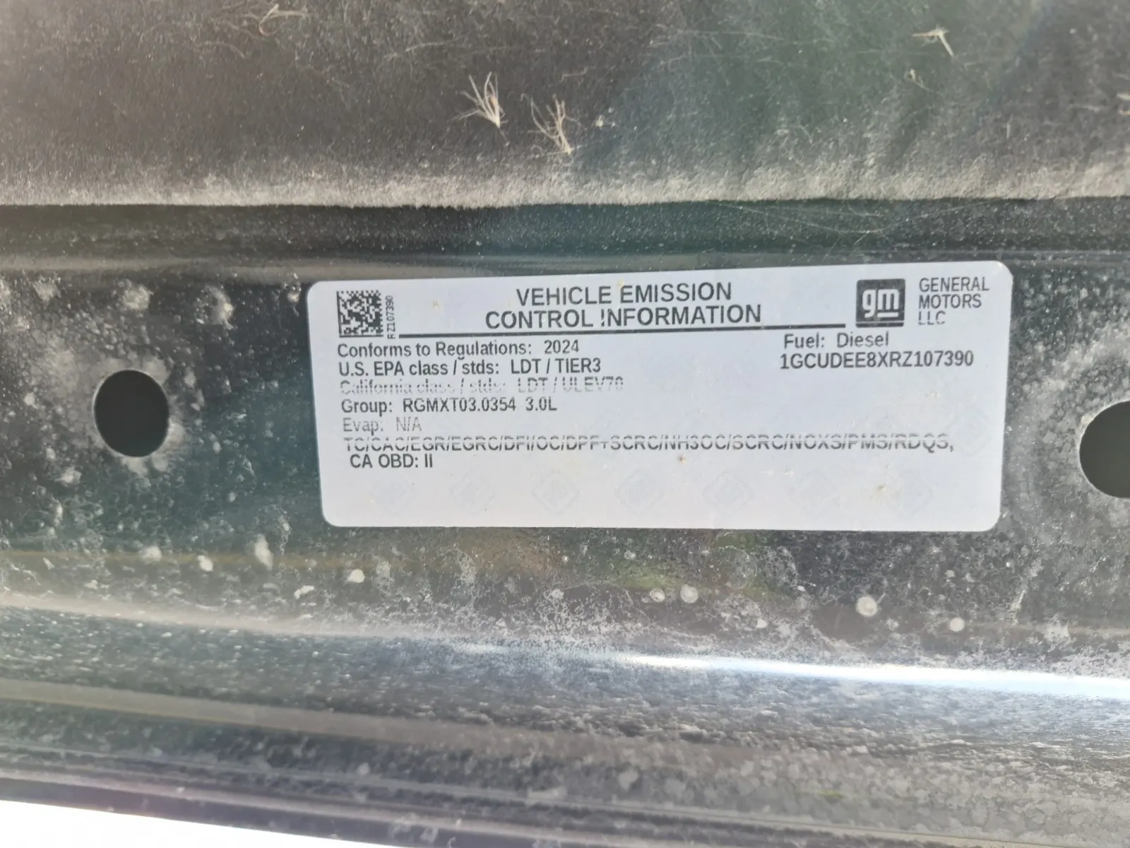 Emission Sticker Photo