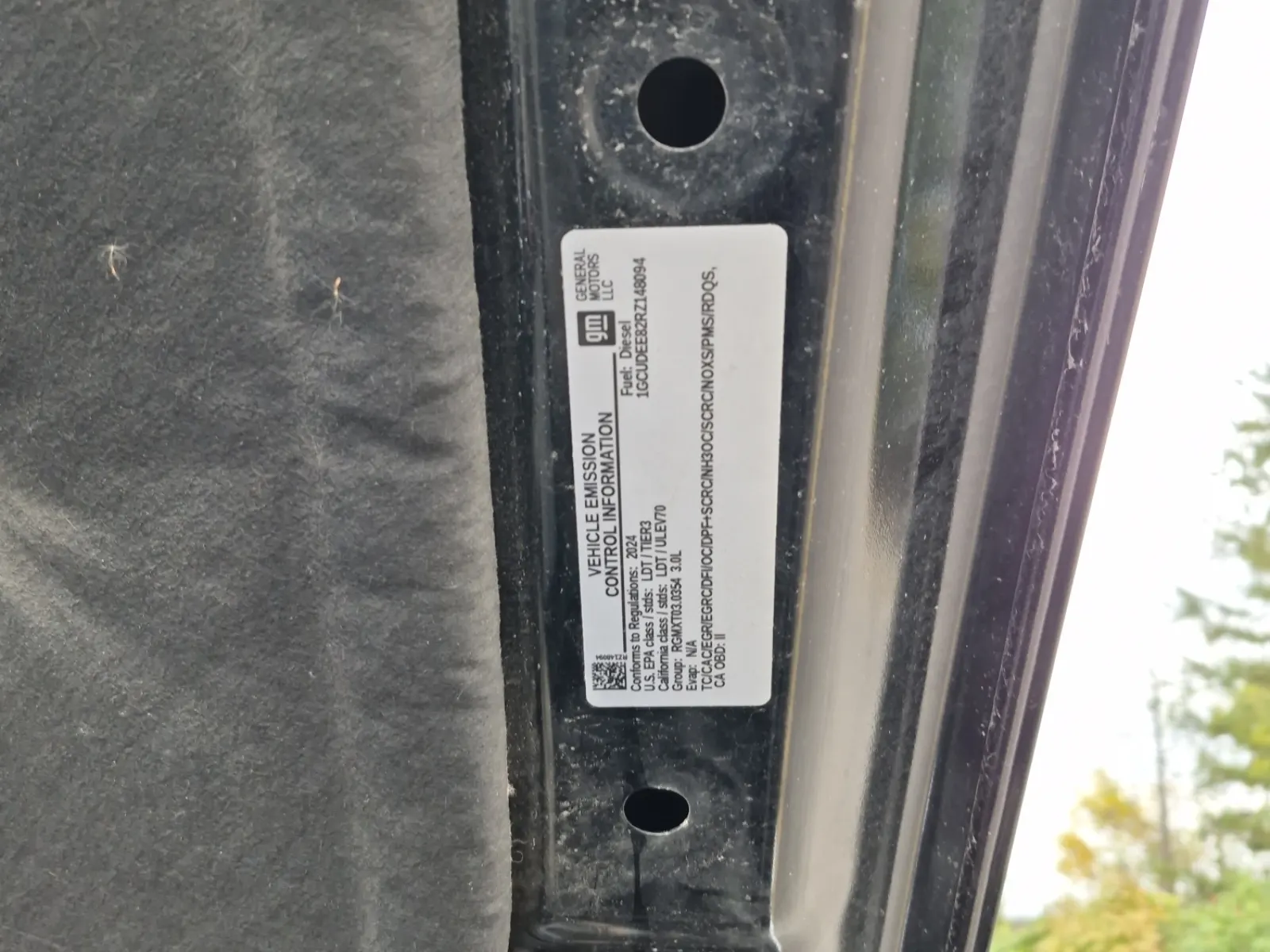 Emission Sticker Photo