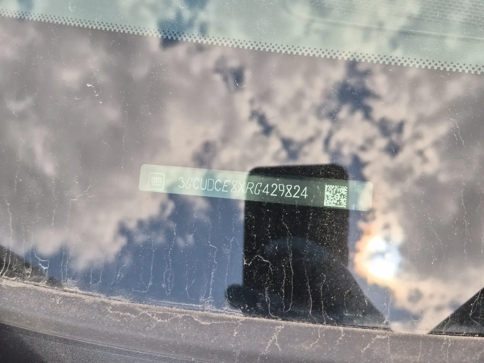 Dash VIN Plate Photo