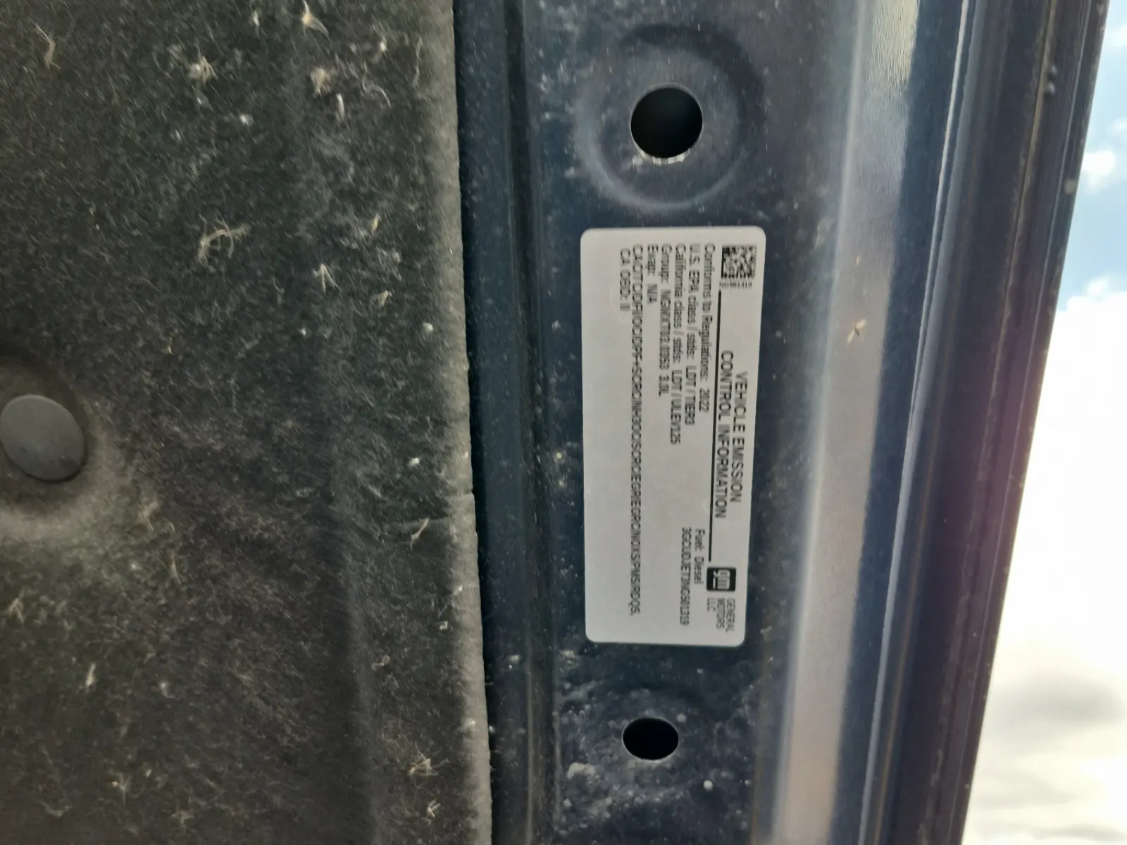 Emission Sticker Photo