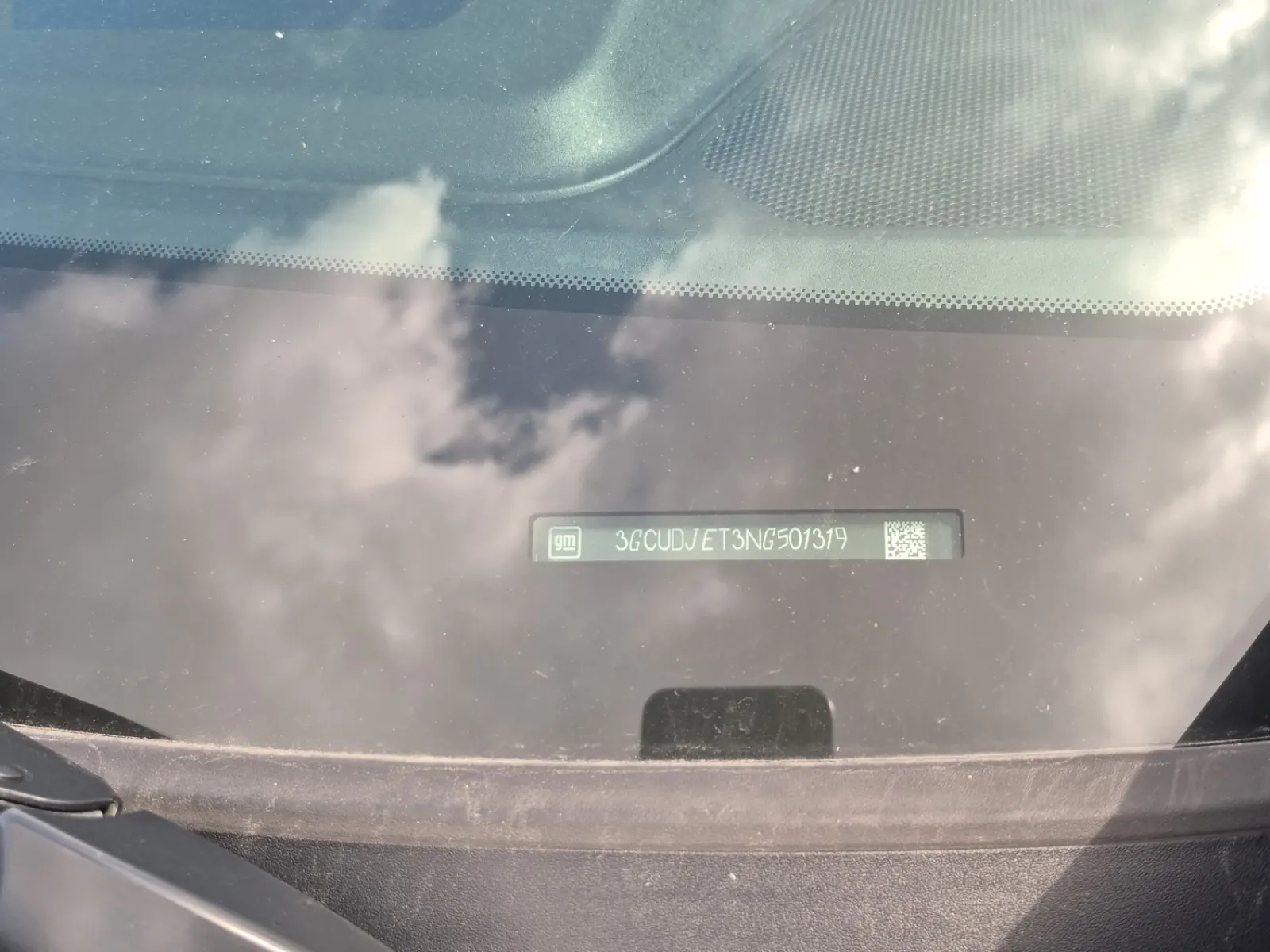 Dash VIN Plate Photo