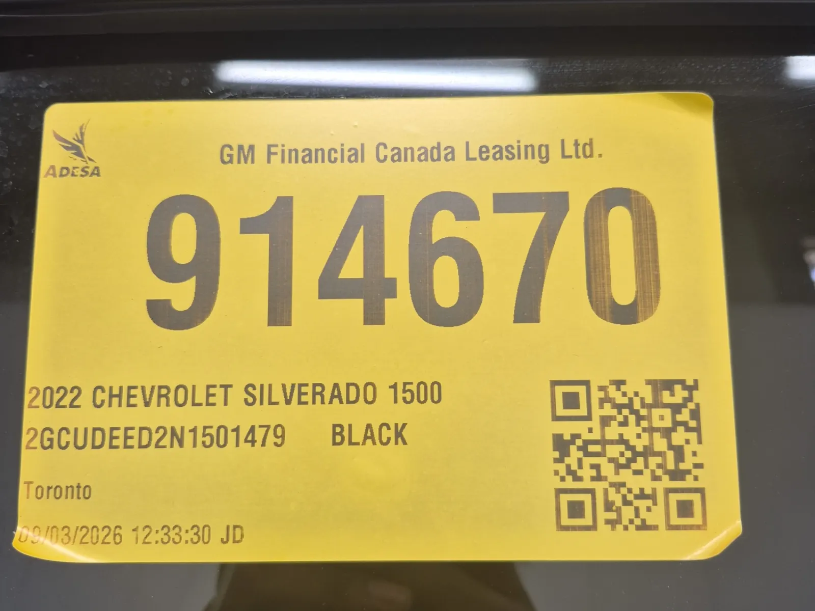 Inventory Label Photo