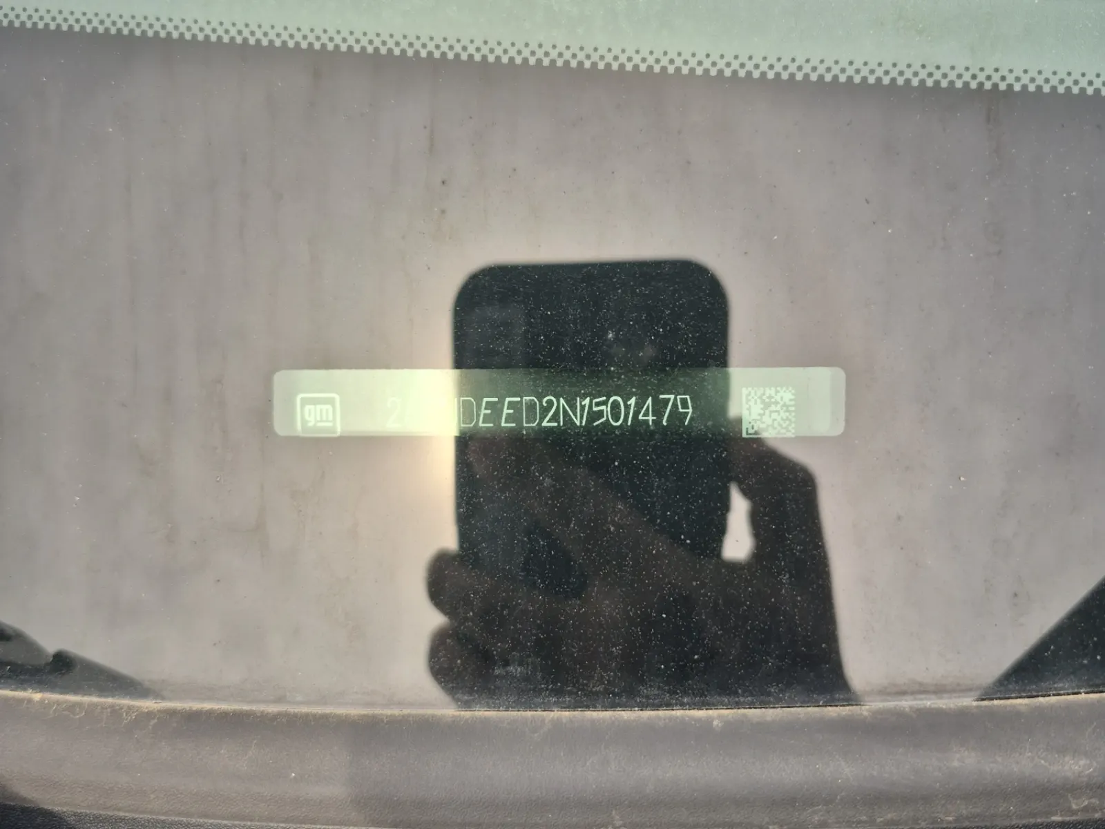 Dash VIN Plate Photo