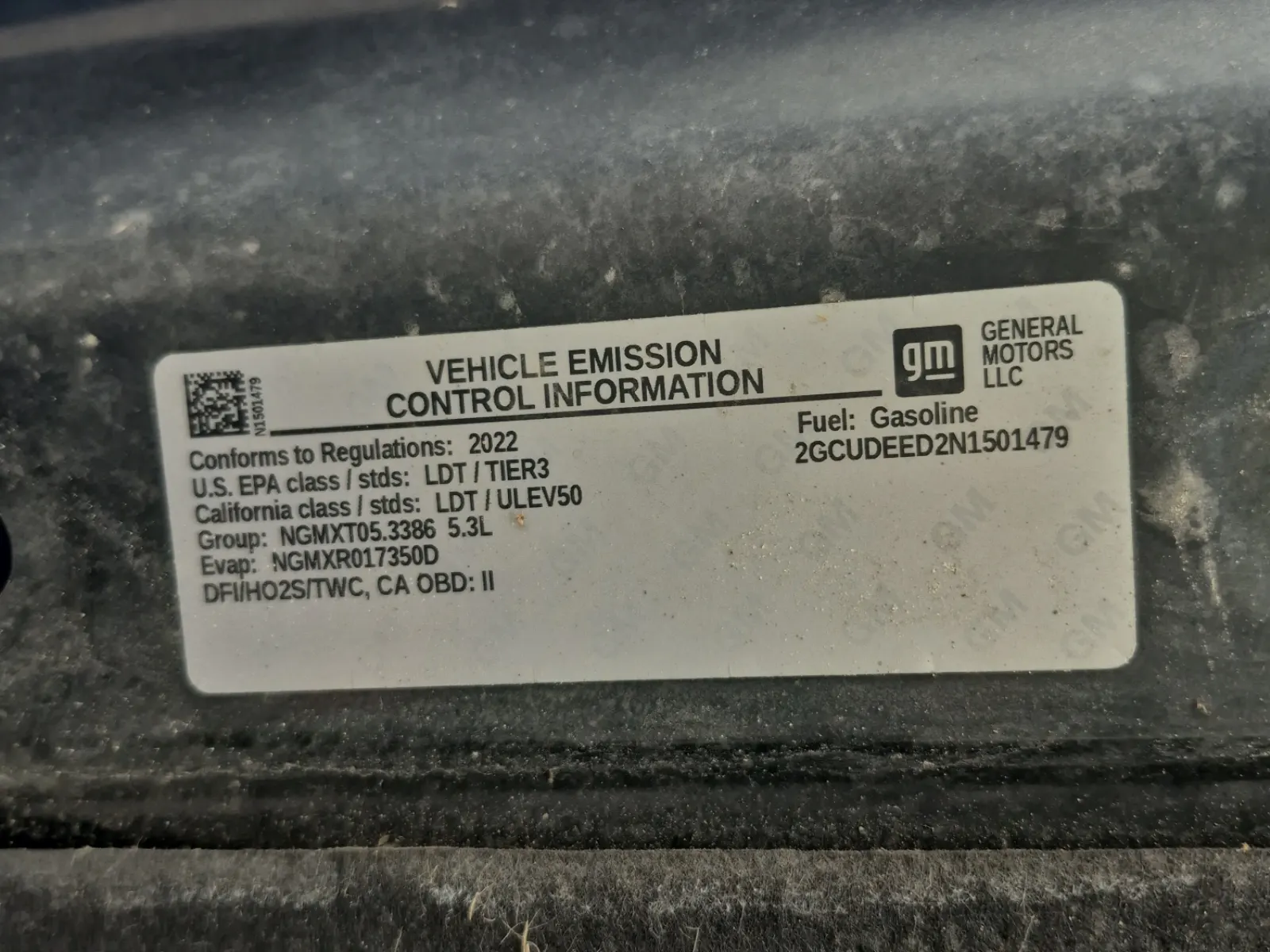 Emission Sticker Photo