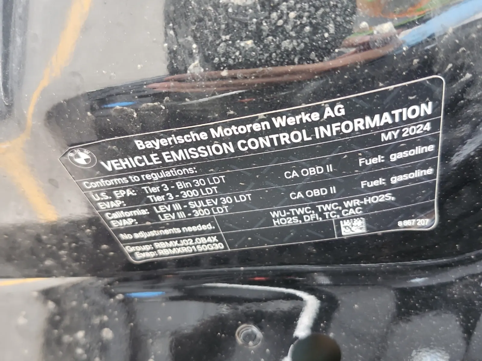 Emission Sticker Photo