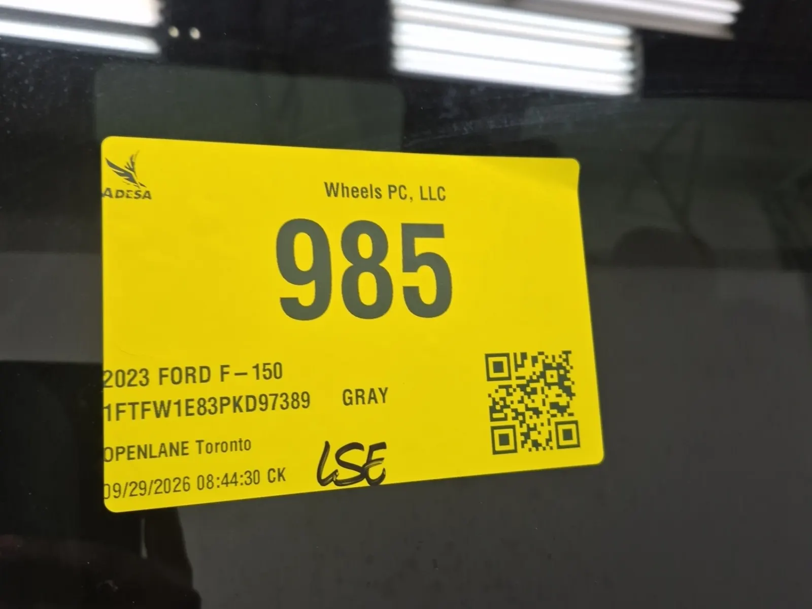 Inventory Label Photo