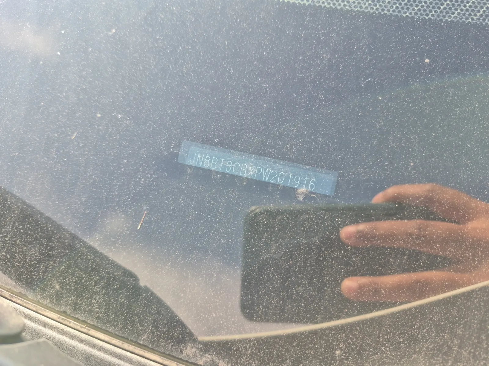 Dash VIN Plate Photo