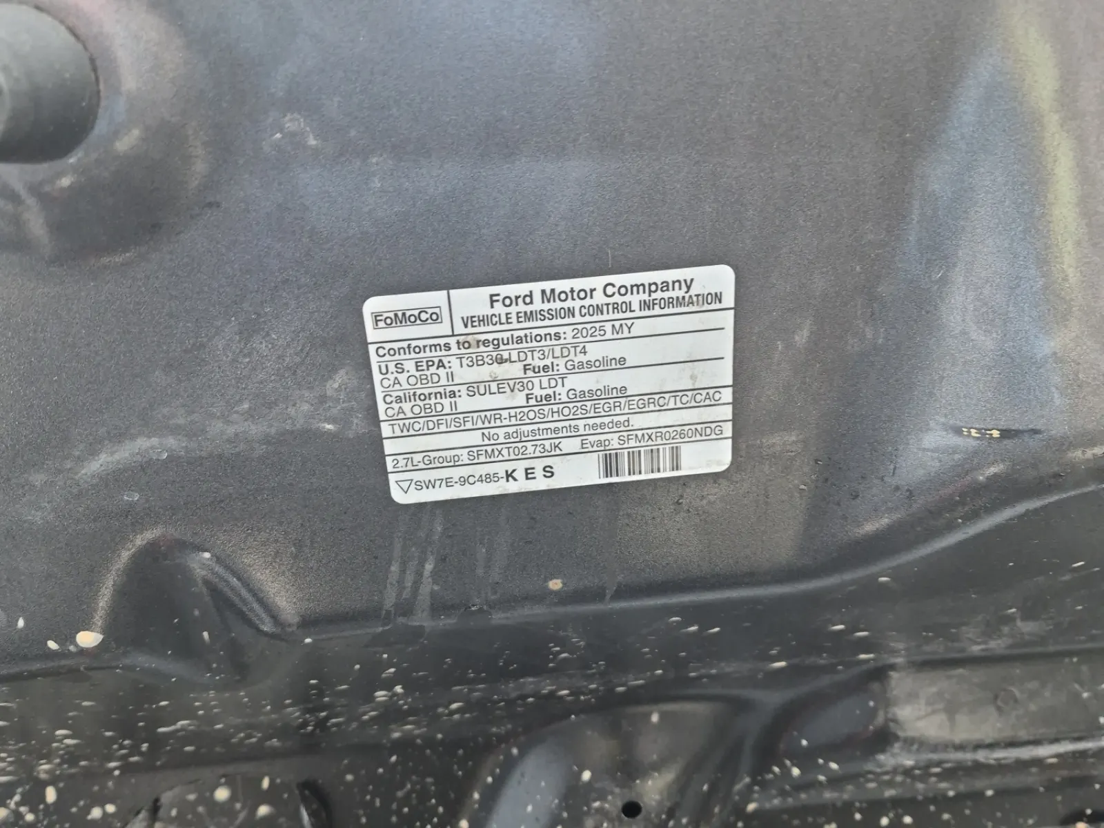 Emission Sticker Photo