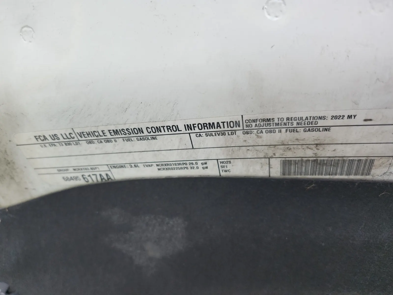Emission Sticker Photo