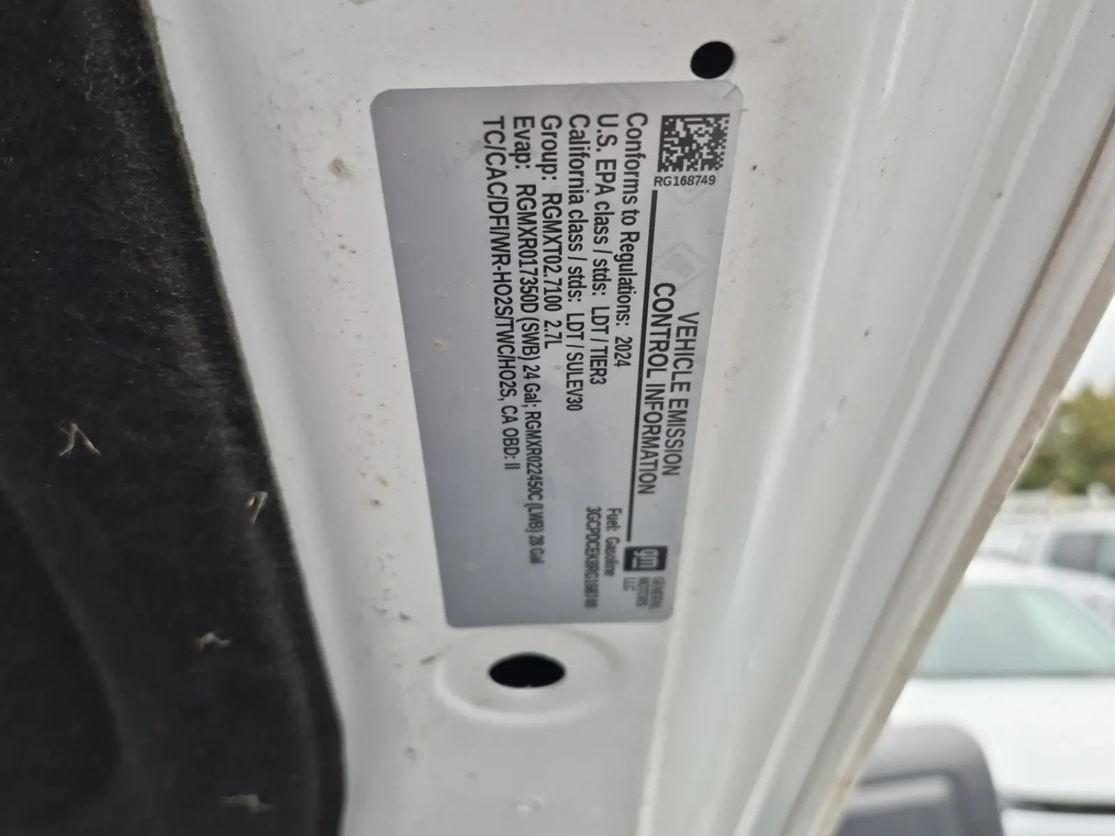 Emission Sticker Photo