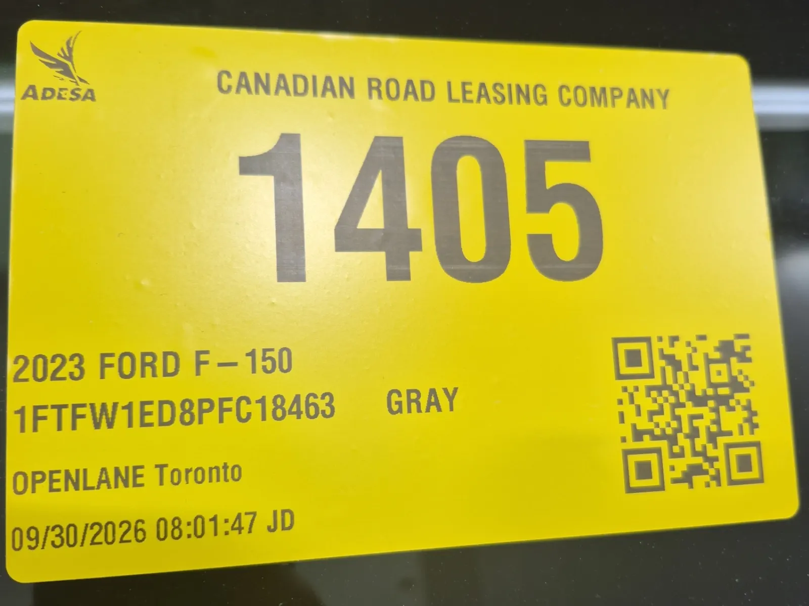 Inventory Label Photo