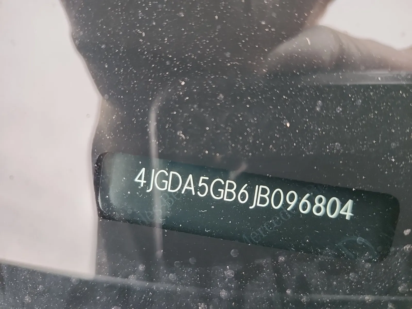 Dash VIN Plate Photo