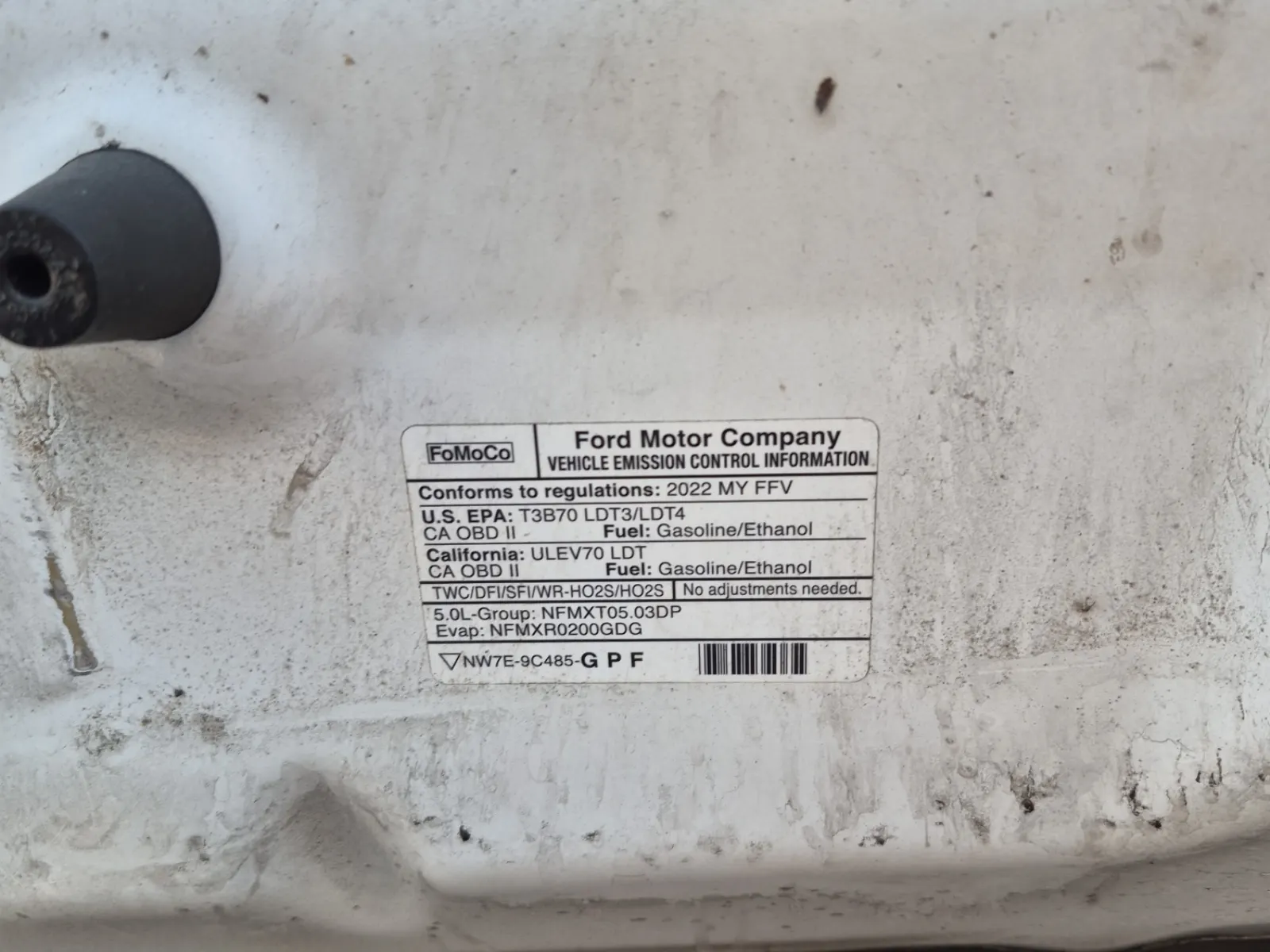 Emission Sticker Photo