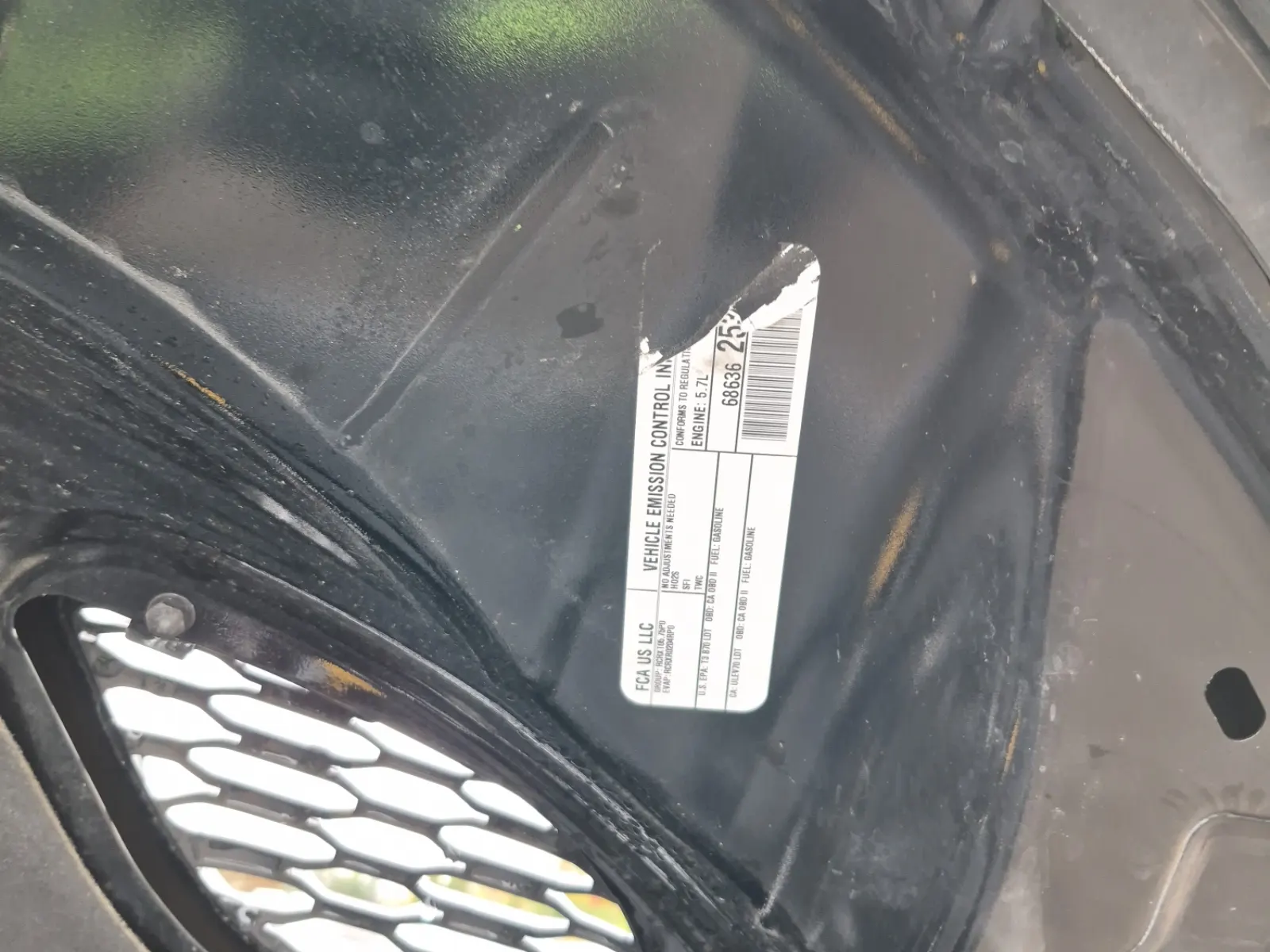 Emission Sticker Photo