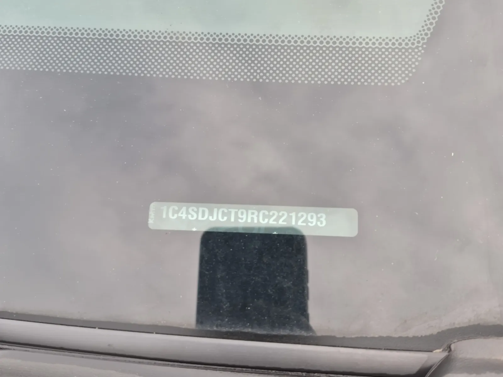 Dash VIN Plate Photo