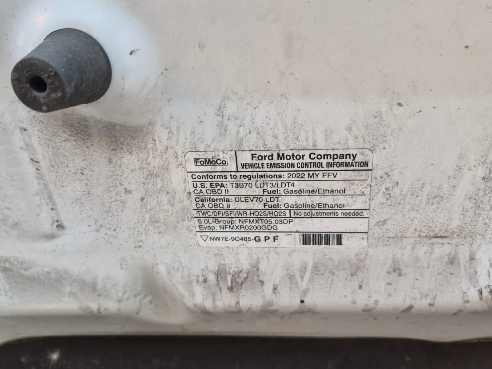 Emission Sticker Photo