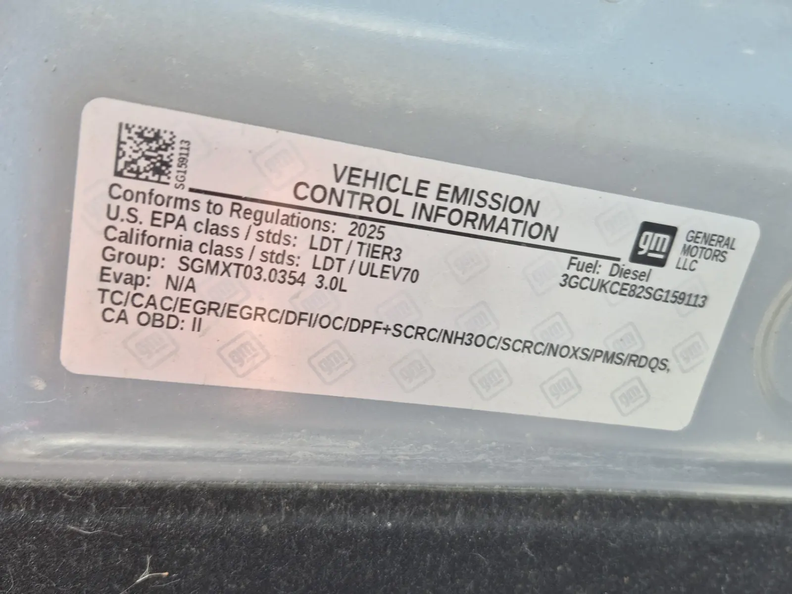 Emission Sticker Photo