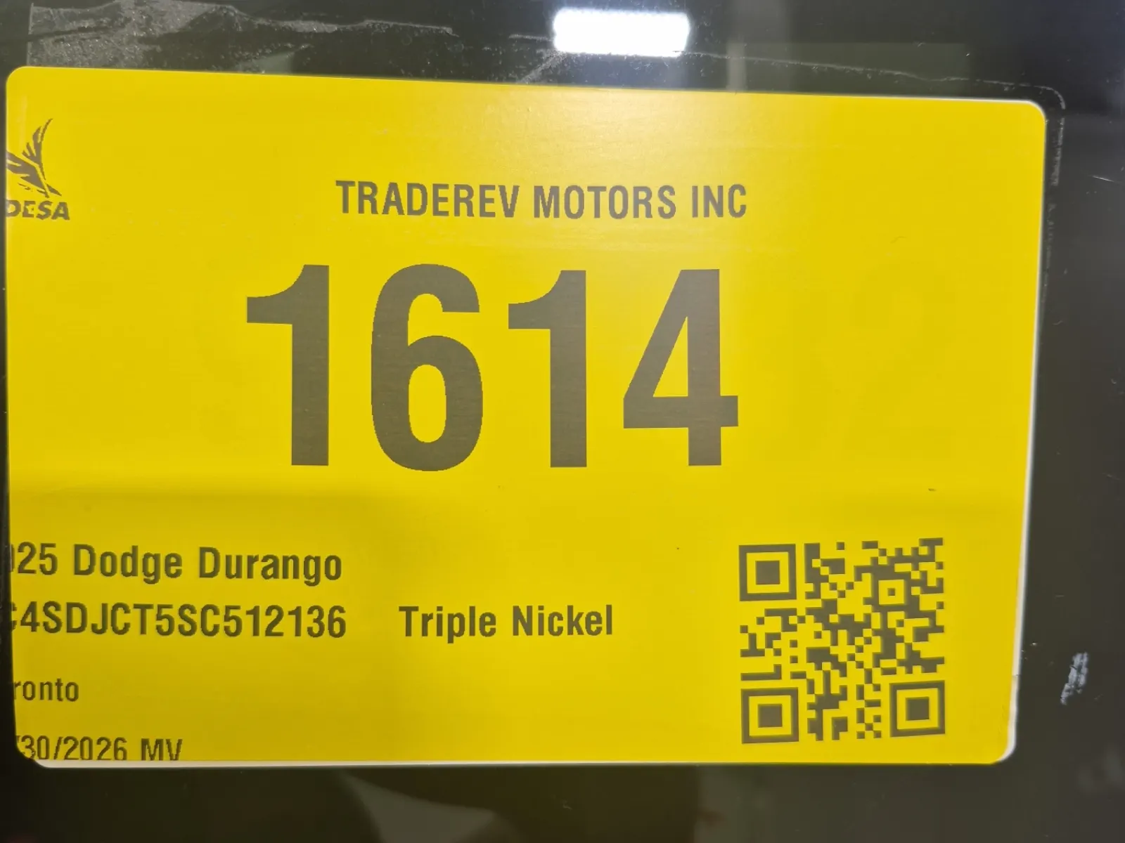Inventory Label Photo