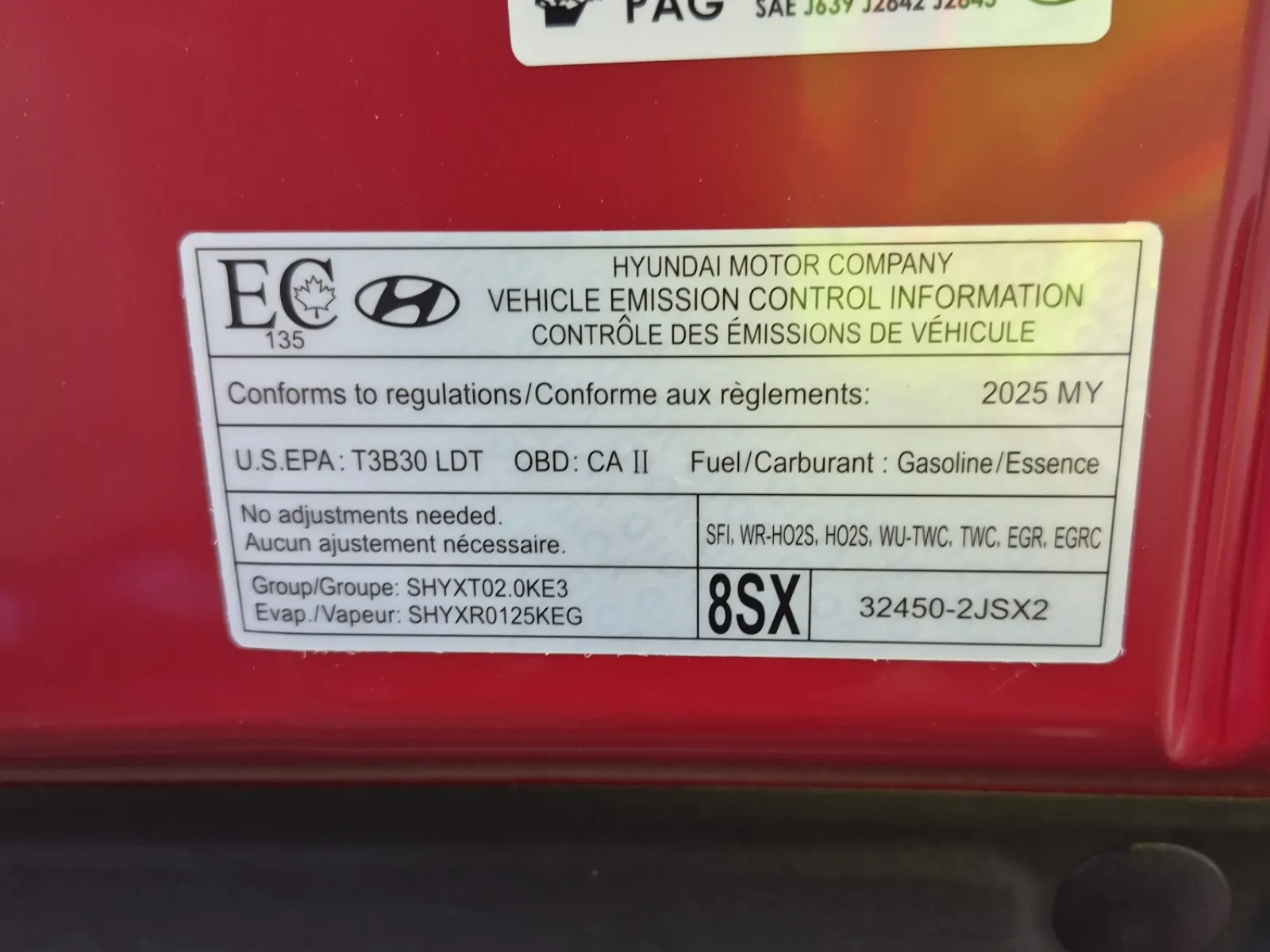 Emission Sticker Photo