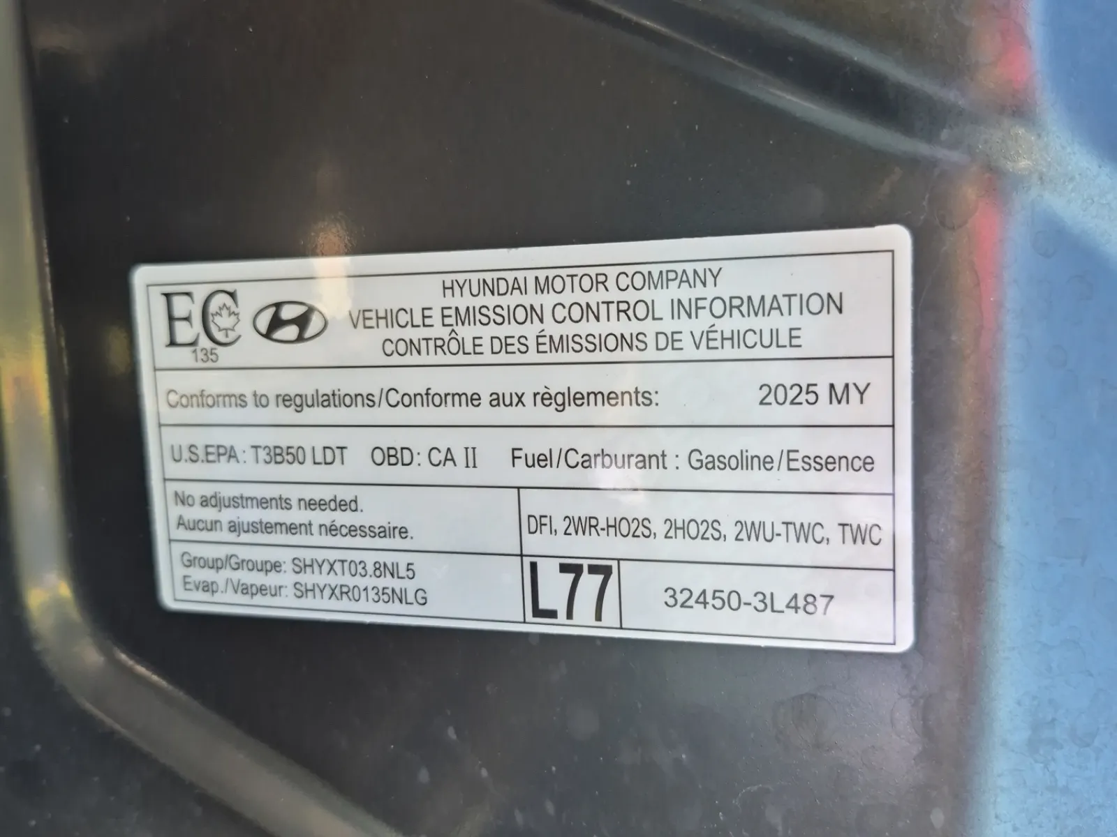 Emission Sticker Photo
