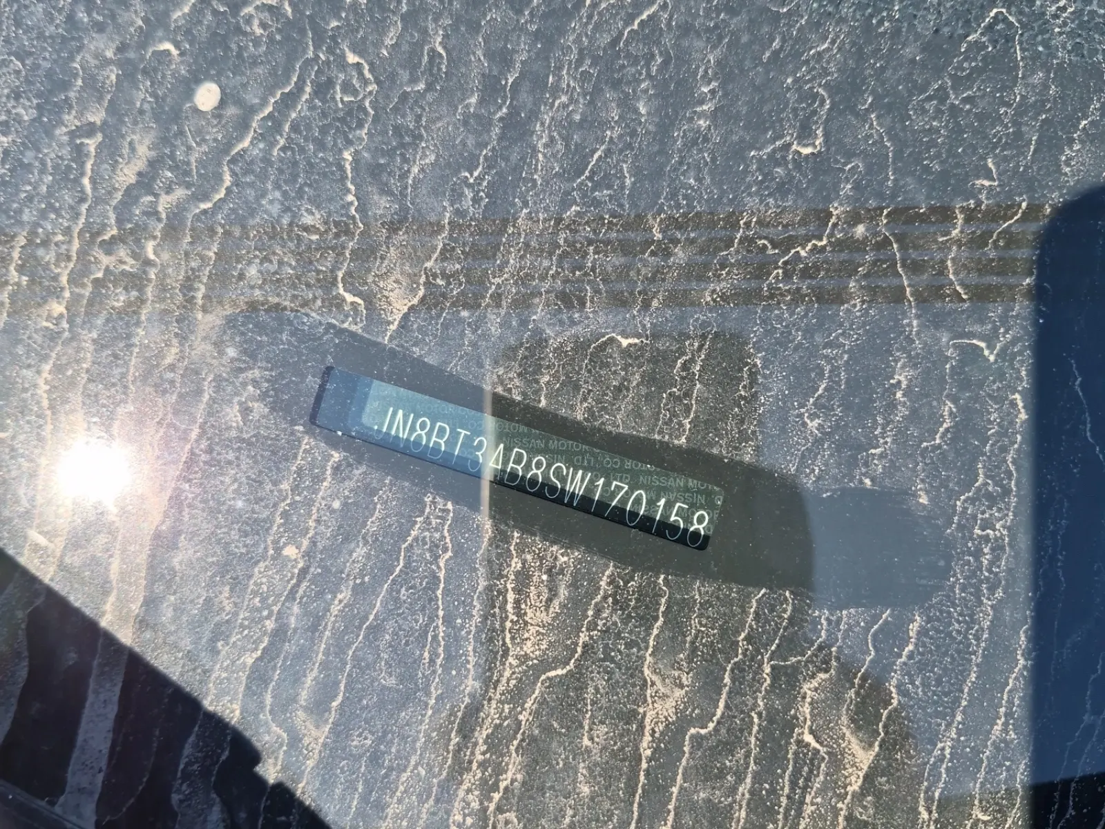 Dash VIN Plate Photo