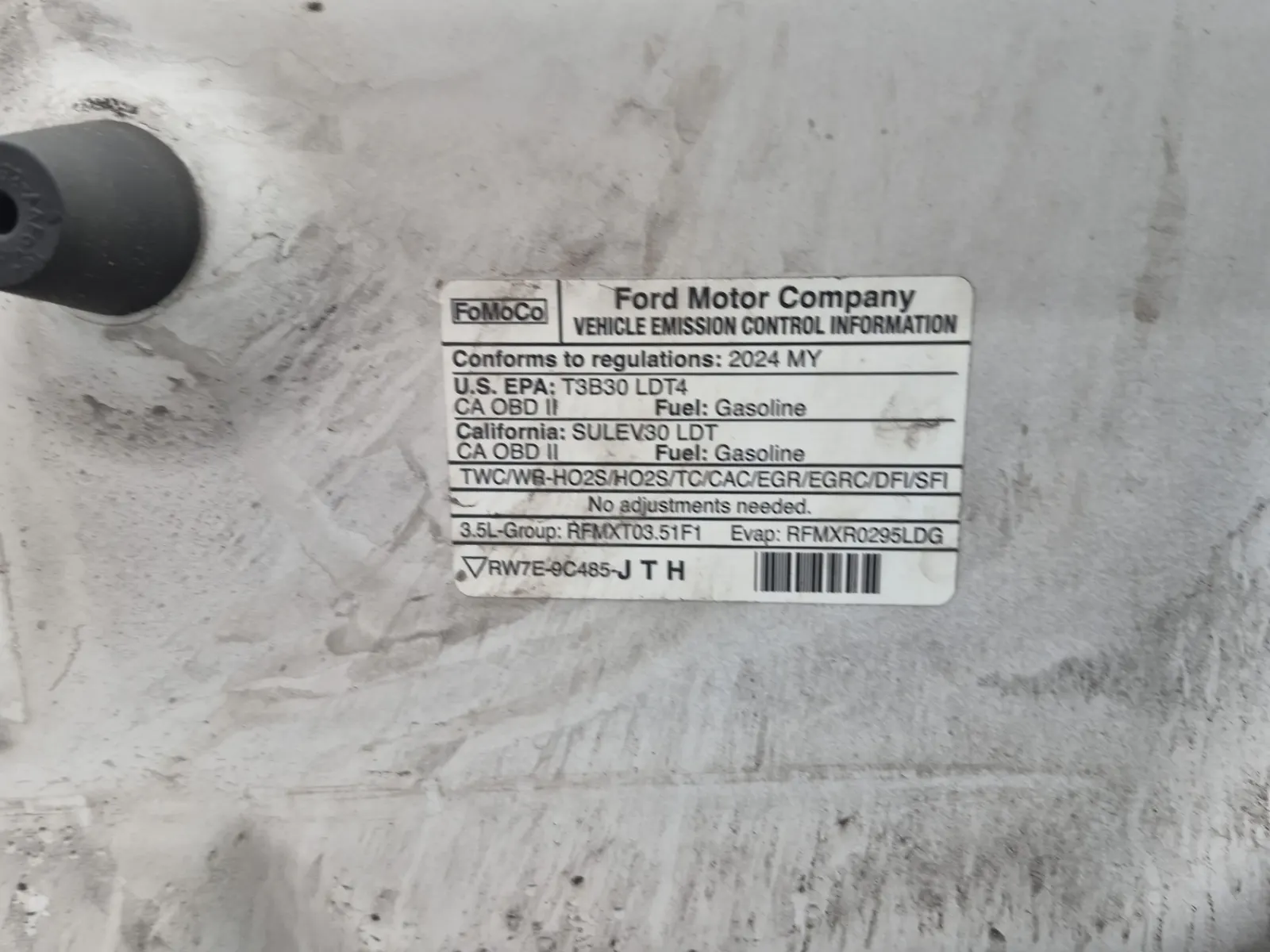Emission Sticker Photo