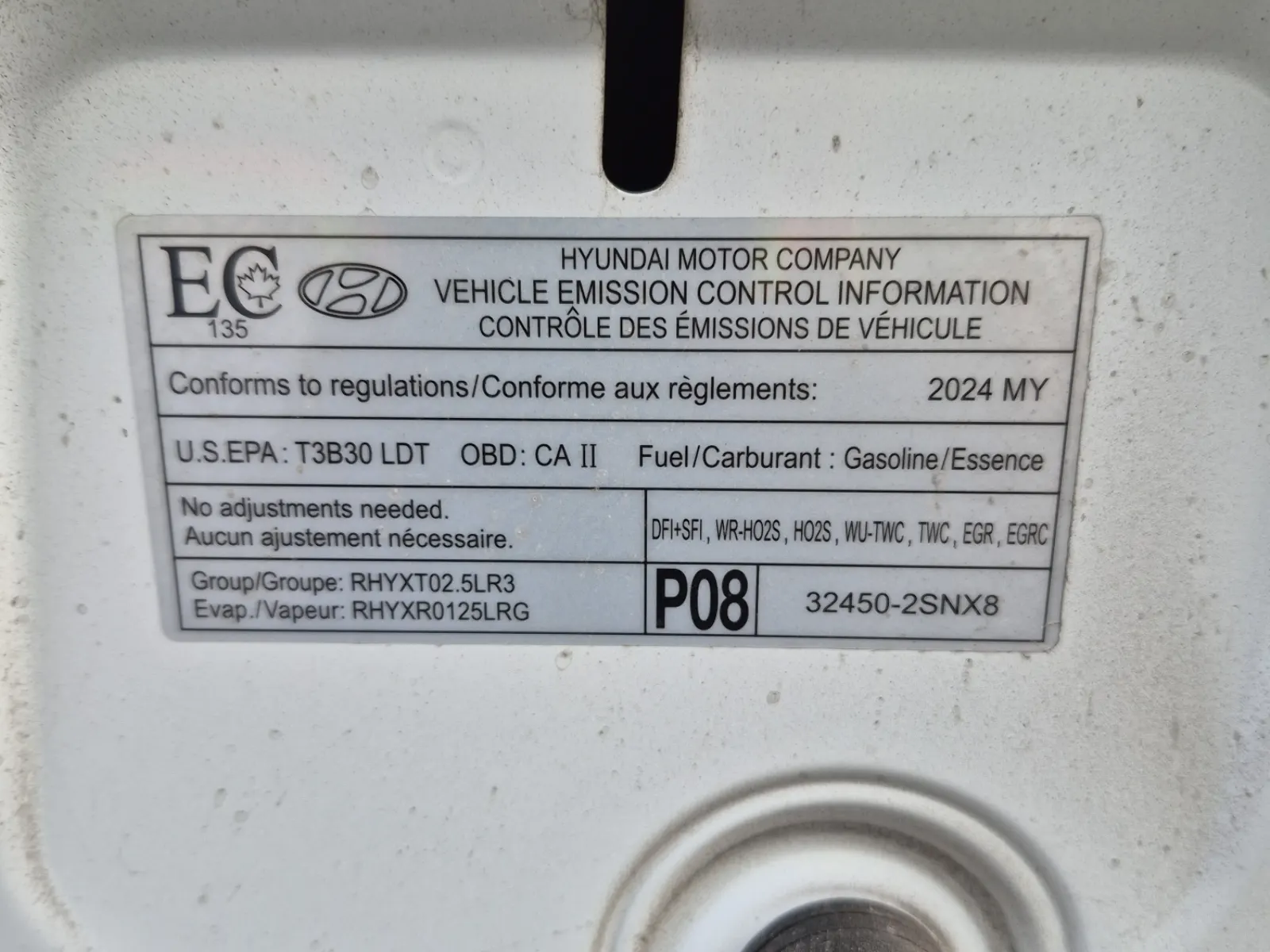 Emission Sticker Photo