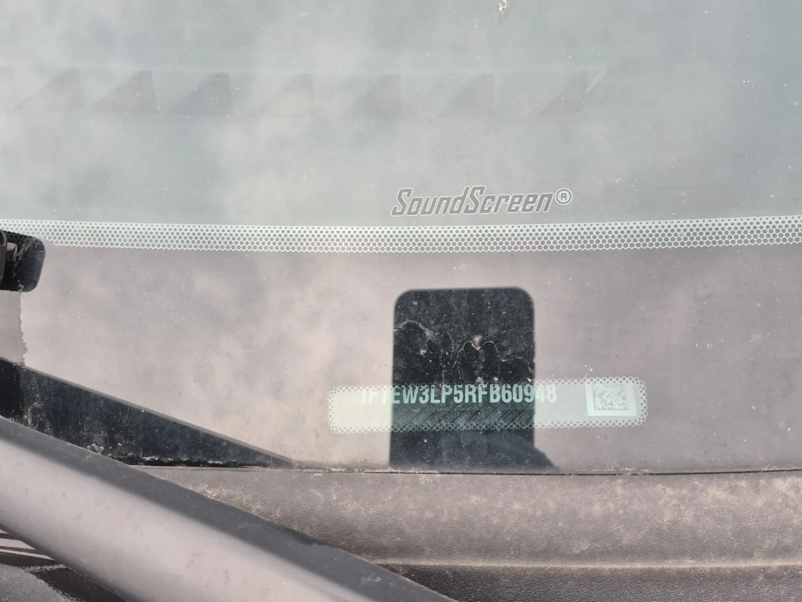 Dash VIN Plate Photo