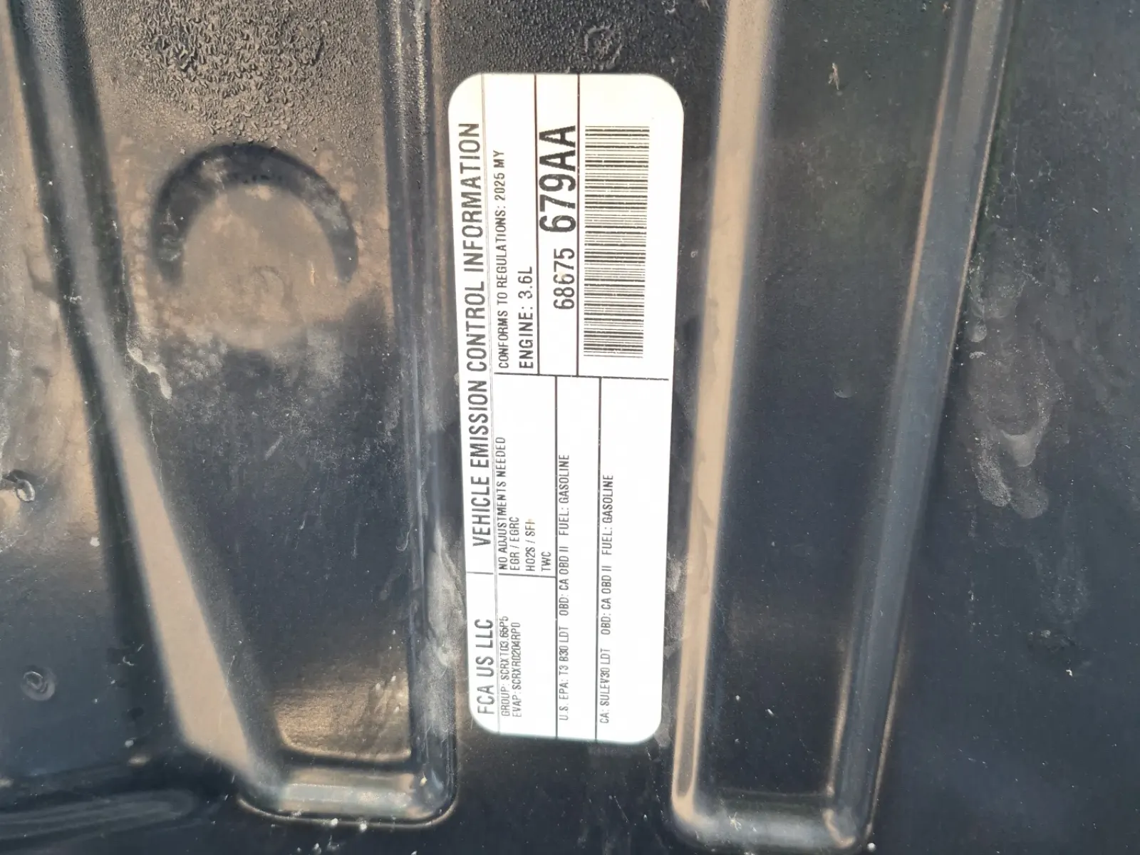Emission Sticker Photo
