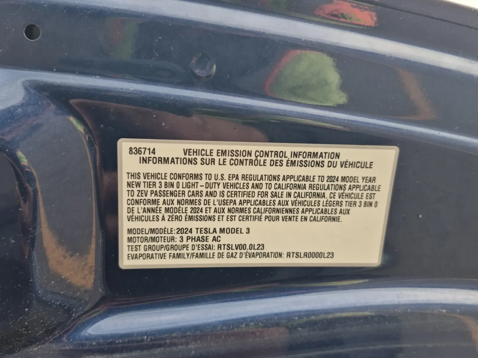 Emission Sticker Photo