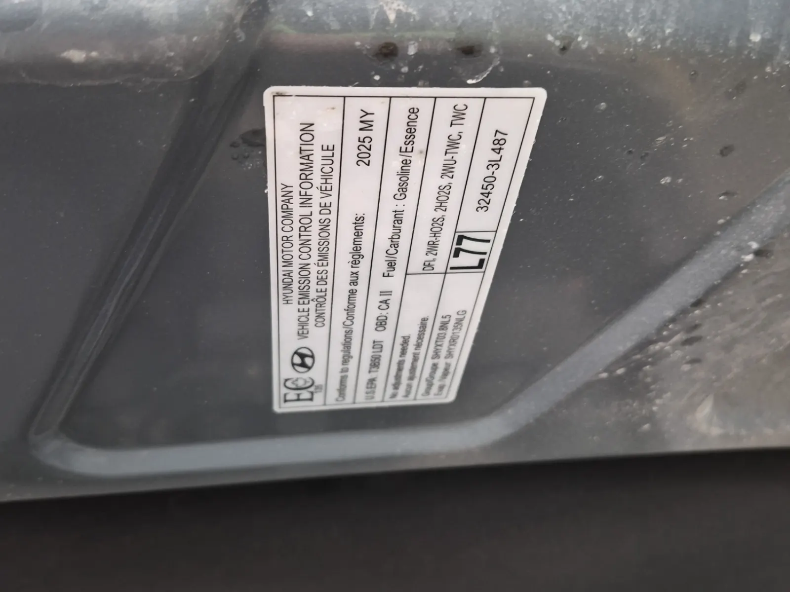 Emission Sticker Photo