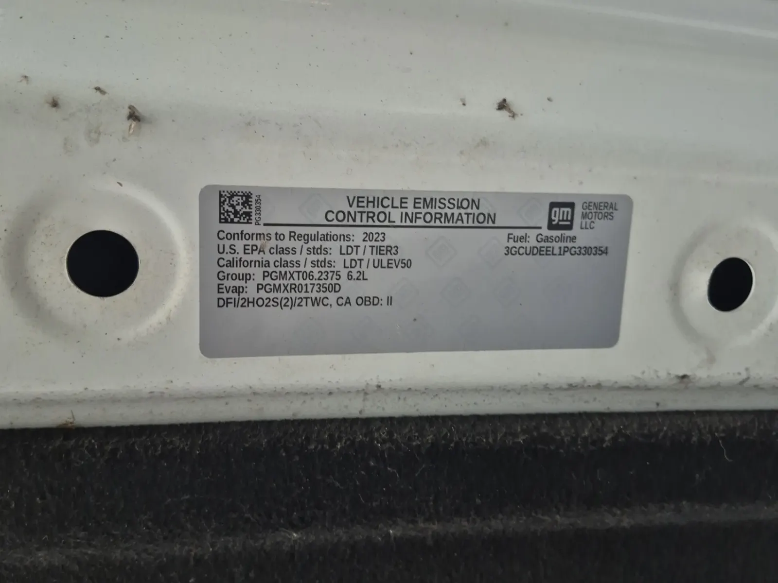 Emission Sticker Photo