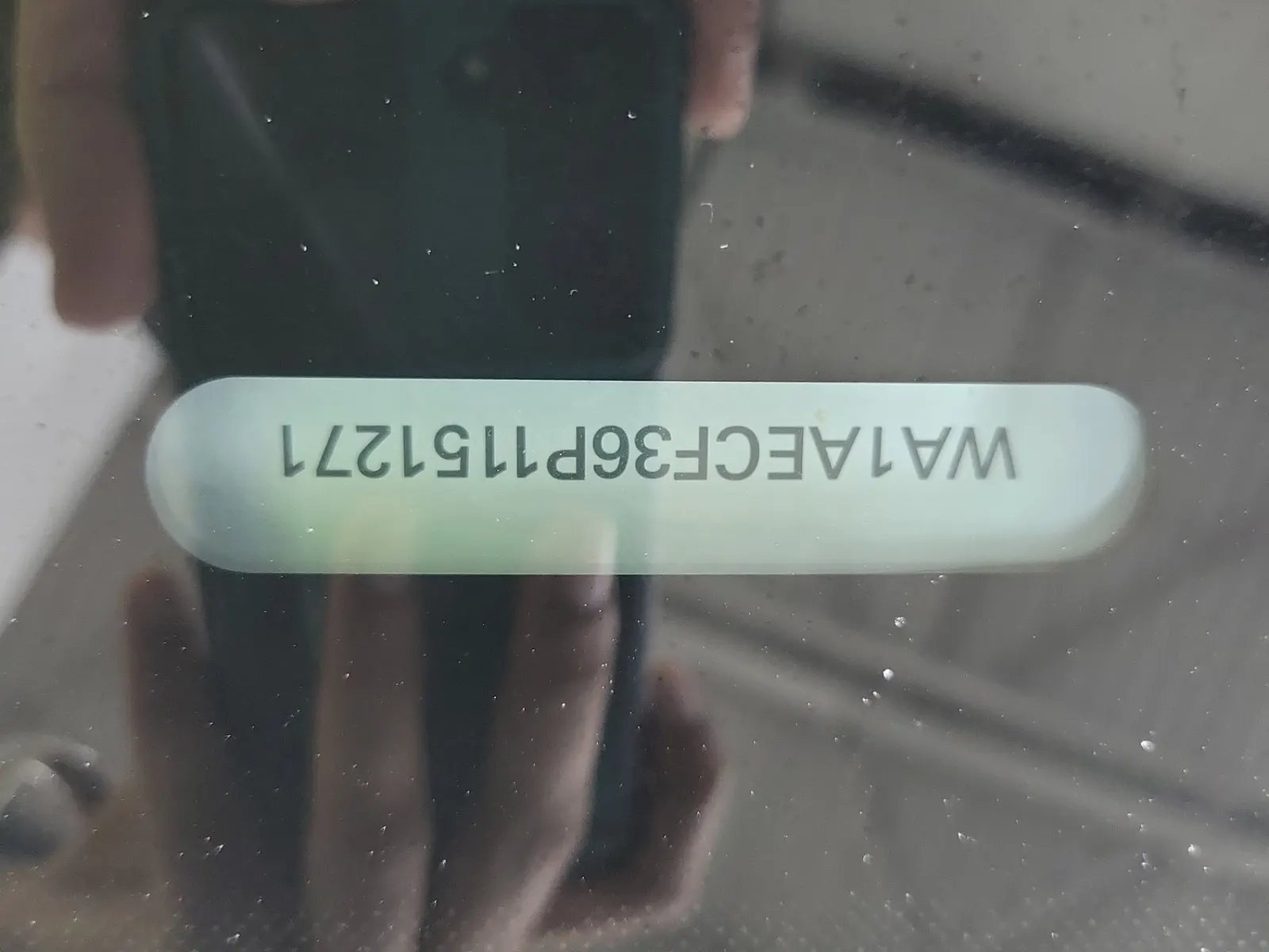 VIN Sticker Photo