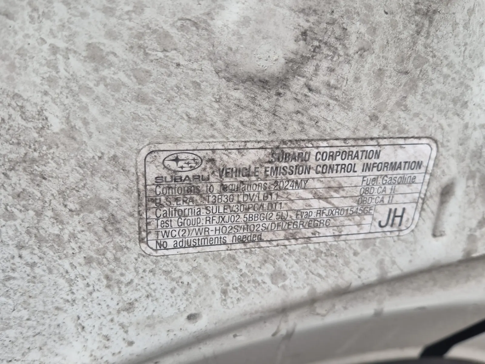 Emission Sticker Photo