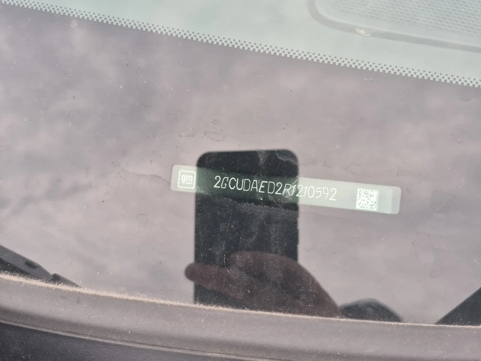 Dash VIN Plate Photo